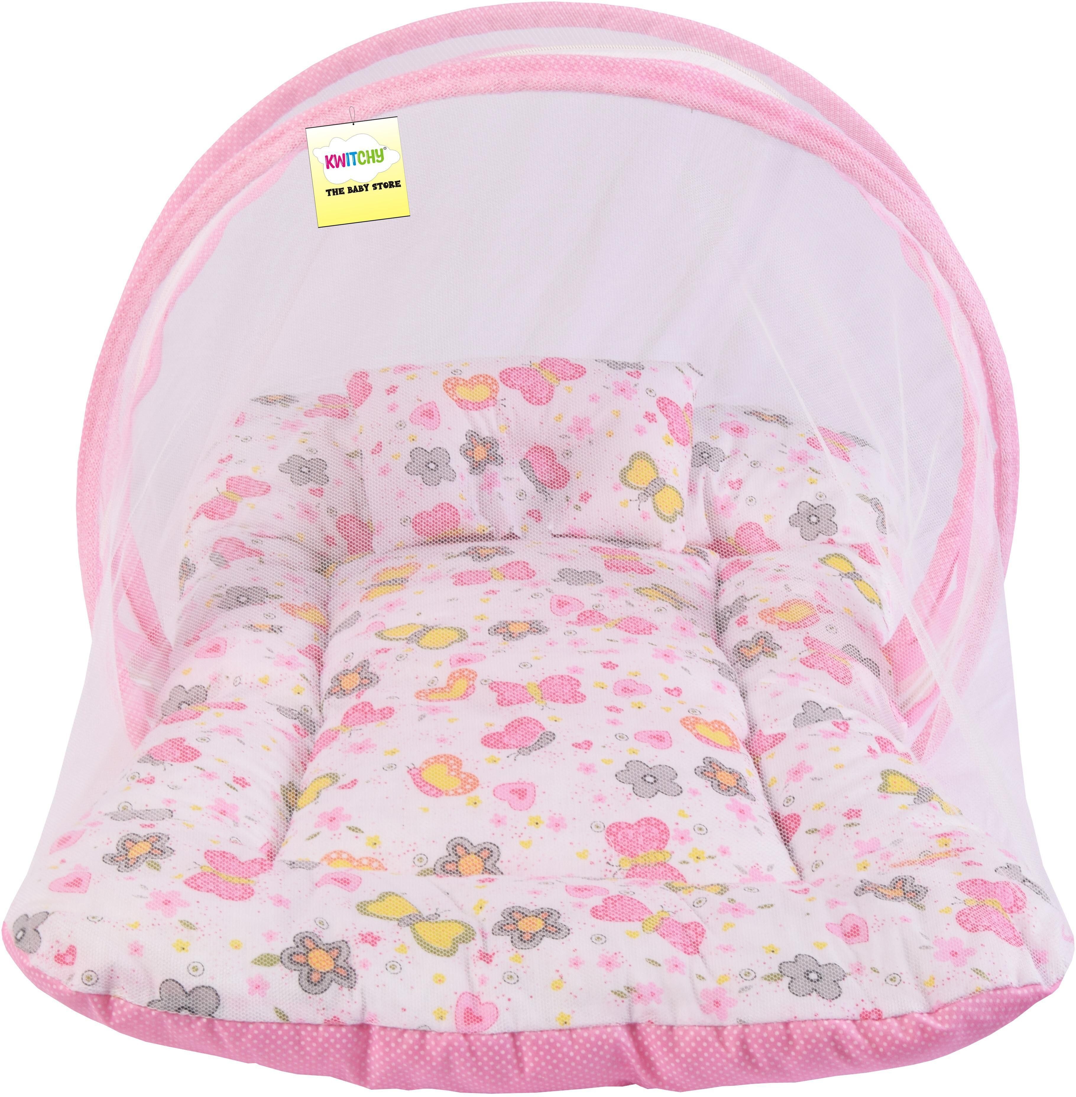 kwitchy New Born Baby Mosquito Net Bed with Cushioned Pillow portable crib-picture-13