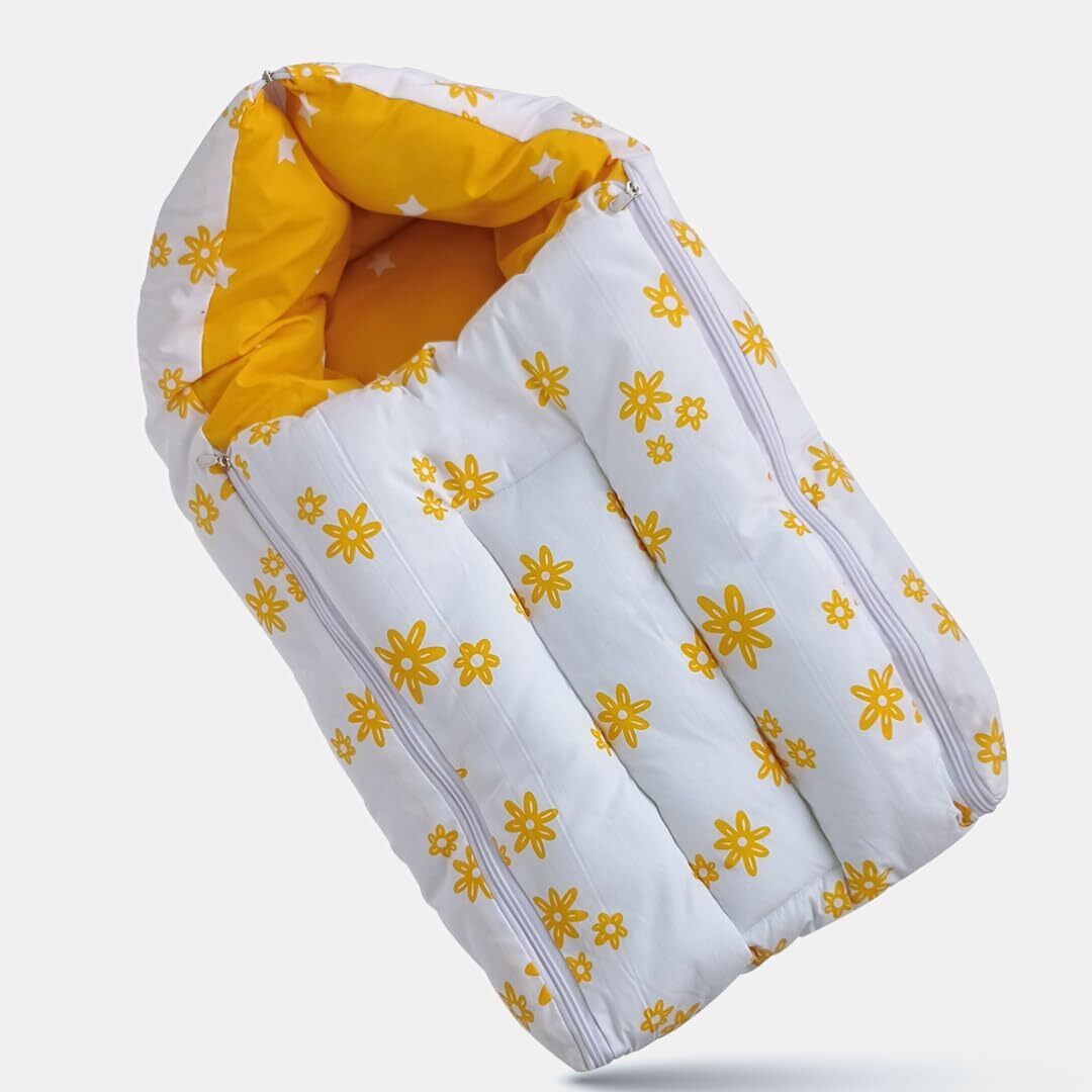 3-in-1 Baby Bed & Nest for Newborn Portable Cotton Baby Bedding Set Sleeping Bag-image-3