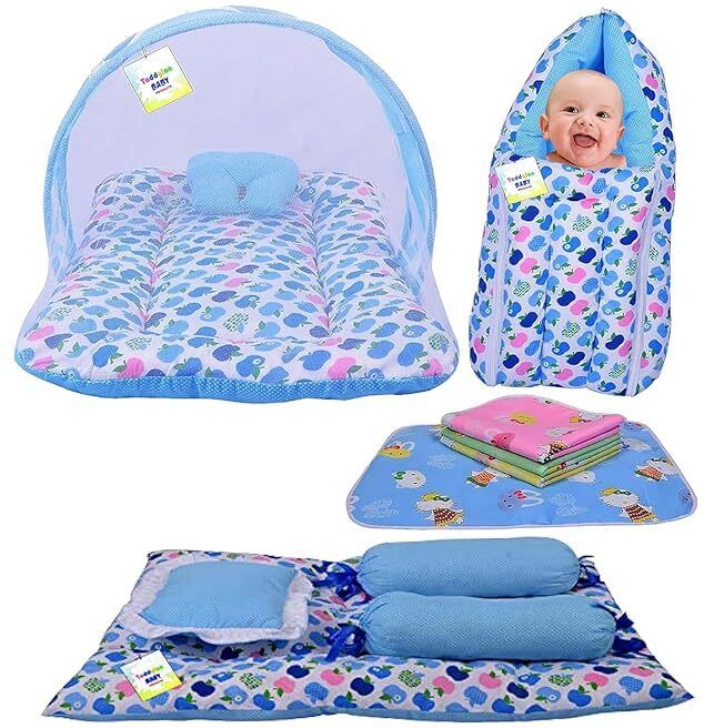 New Born Baby Care Clothing And Essential Gift Set Combo Standard Crib-image-48