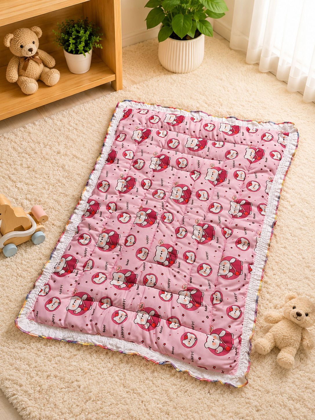 dora mart Baby Godadi Sleeping Mat Pure Cotton Newborn Mattress Newborn Baby Sleeping Mat Animal Cartoon Print-picture-15