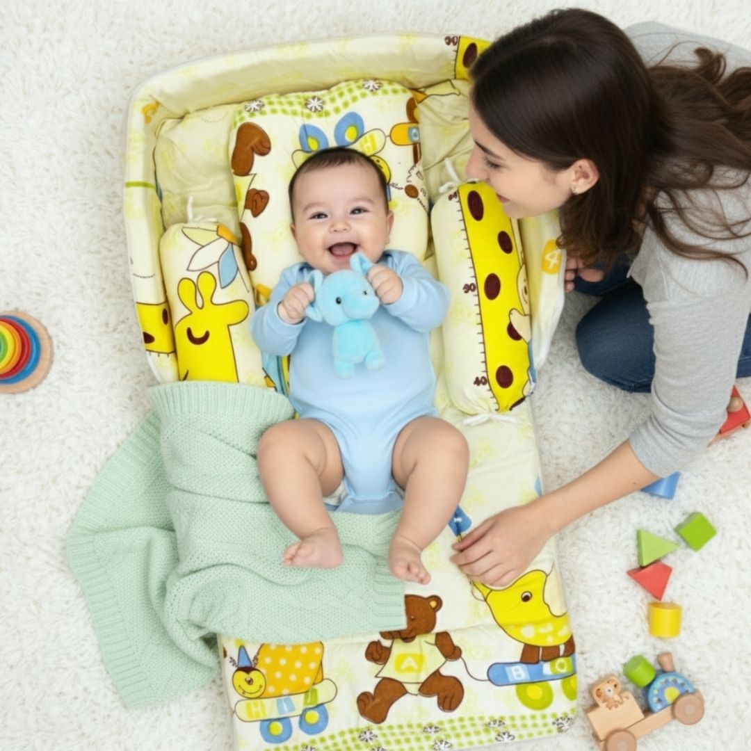 bubzii Portable Baby Bedding Set Portable Bed Designed in USA Nest/Boat-picture-15