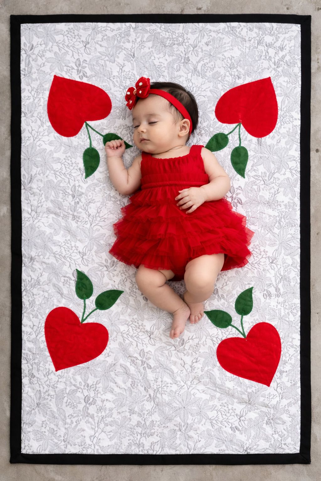 Baby Beding sheet cotton Baby faliya Hand Crafted apple design-image-9