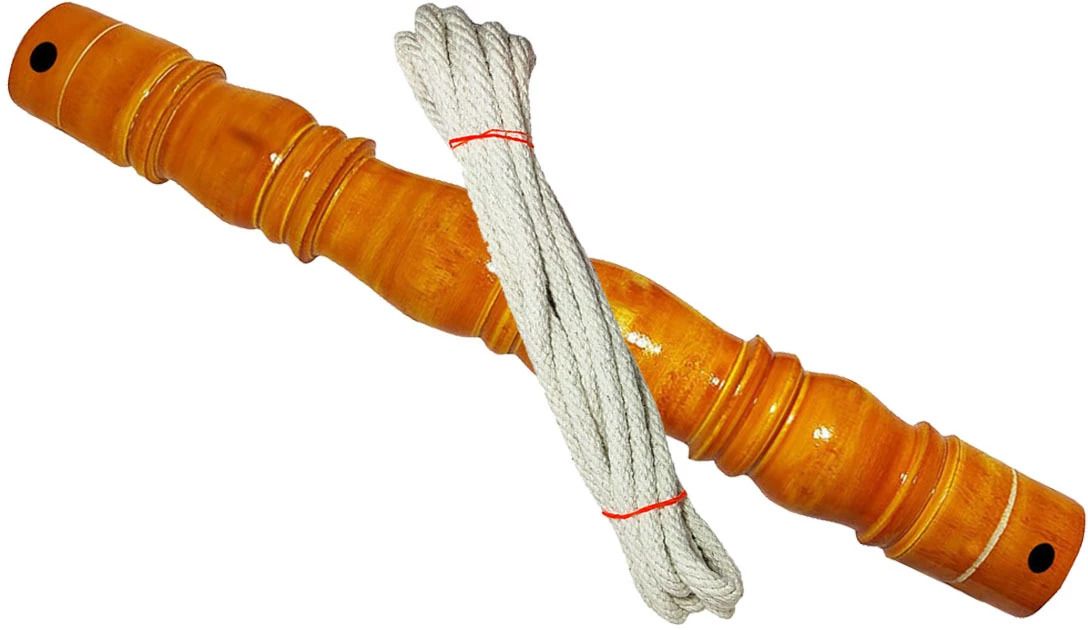 Baby Cradle swing stick Thottil Kambu with rope for new born baby wooden wood wood-image-16
