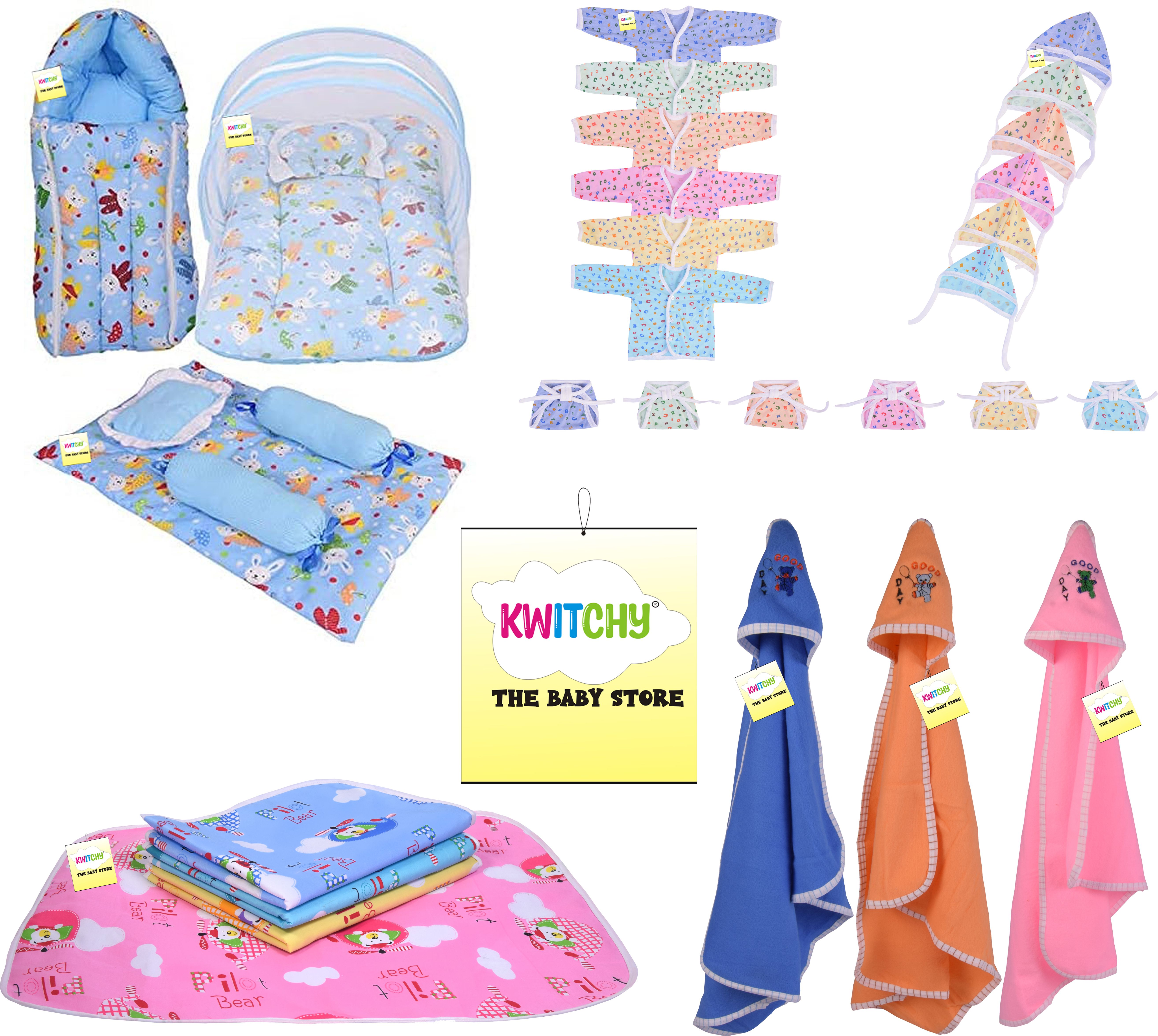 New Born Baby Care Essential Bedding Set Combo standard Crib-image-10