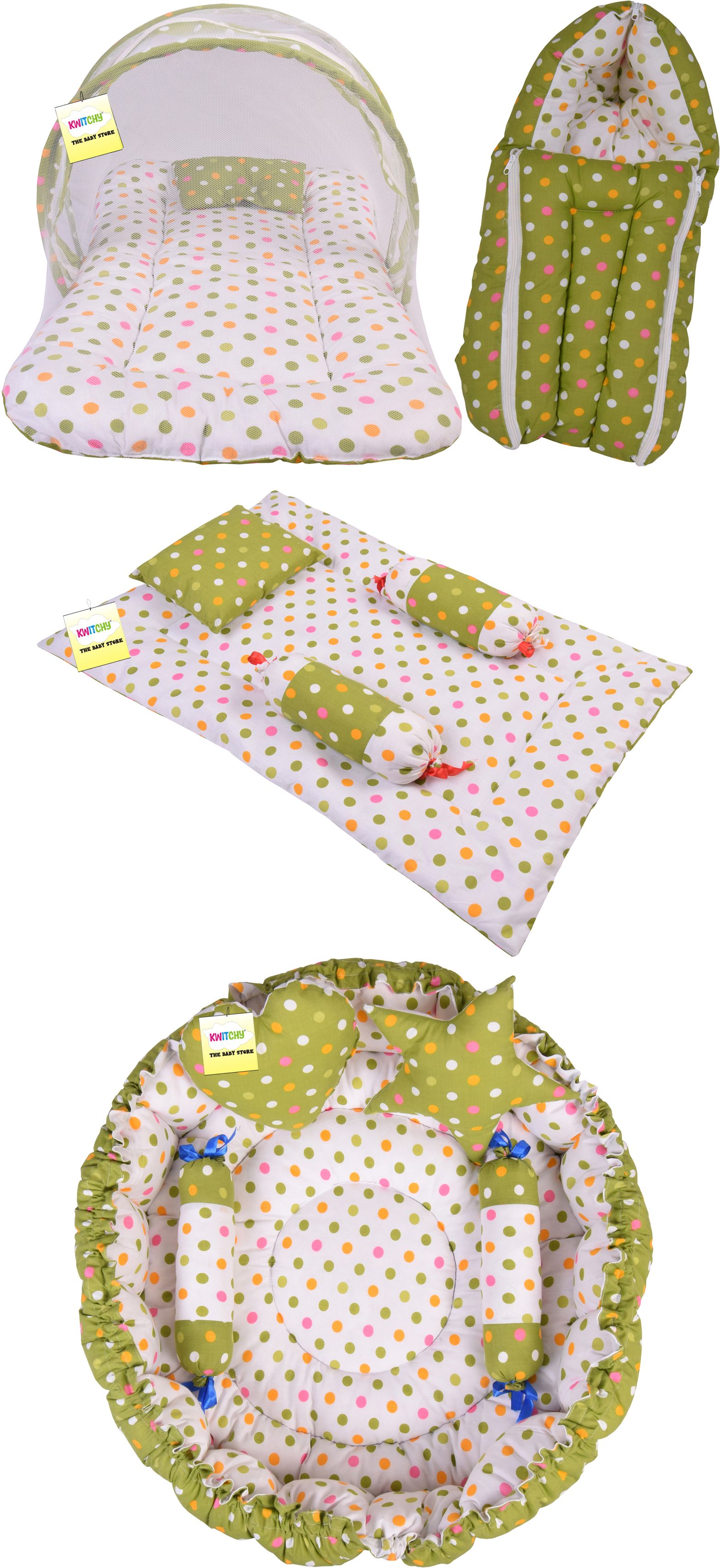 kwitchy New Born Baby Care Essential Bedding Gift Set Combo standard Crib-picture-35