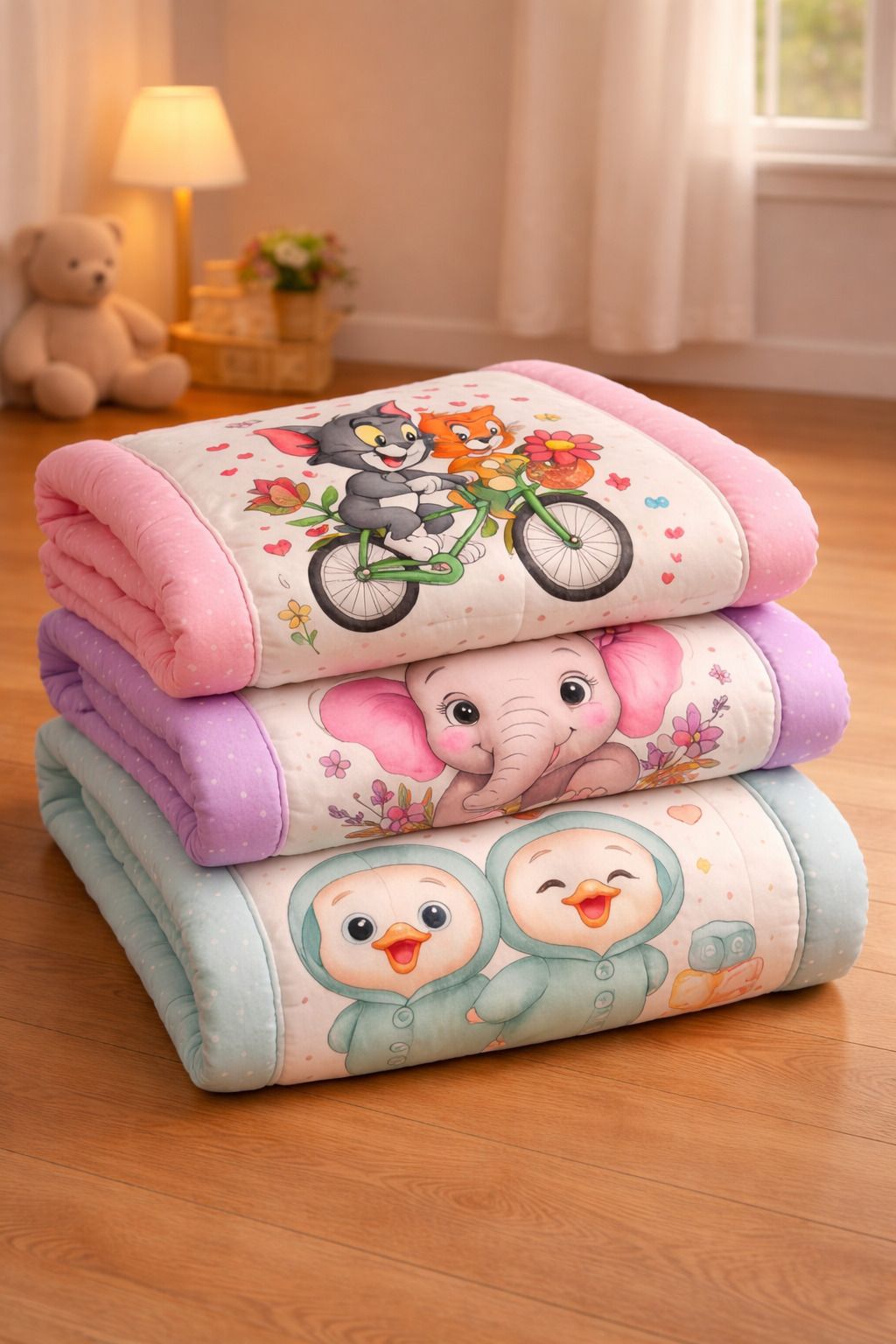 aarovi Tom & Jerry, Elephant & Duck Print Baby godadi Baby Godadi Uniqe-picture-18