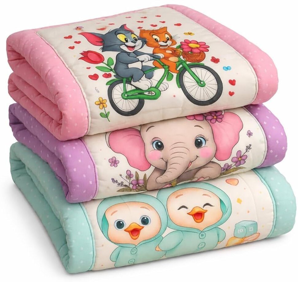 aaras Baby Godi Sleeping Mat with Soft Cotton Filling | Newborn GODADI` BABY GODADI Cartoon Print-picture-26