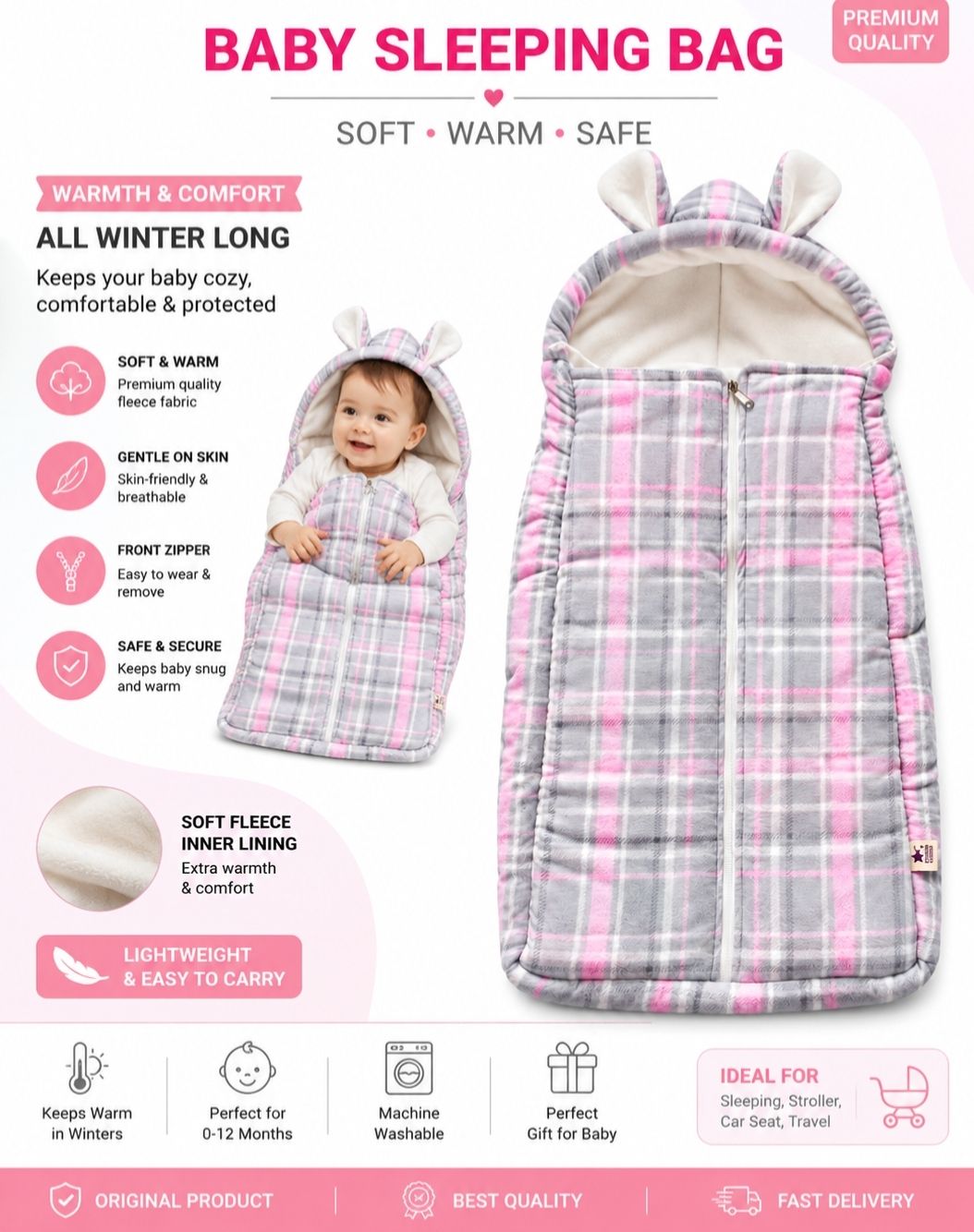 anita fashions Baby sleeping bag. Kids No-picture-44