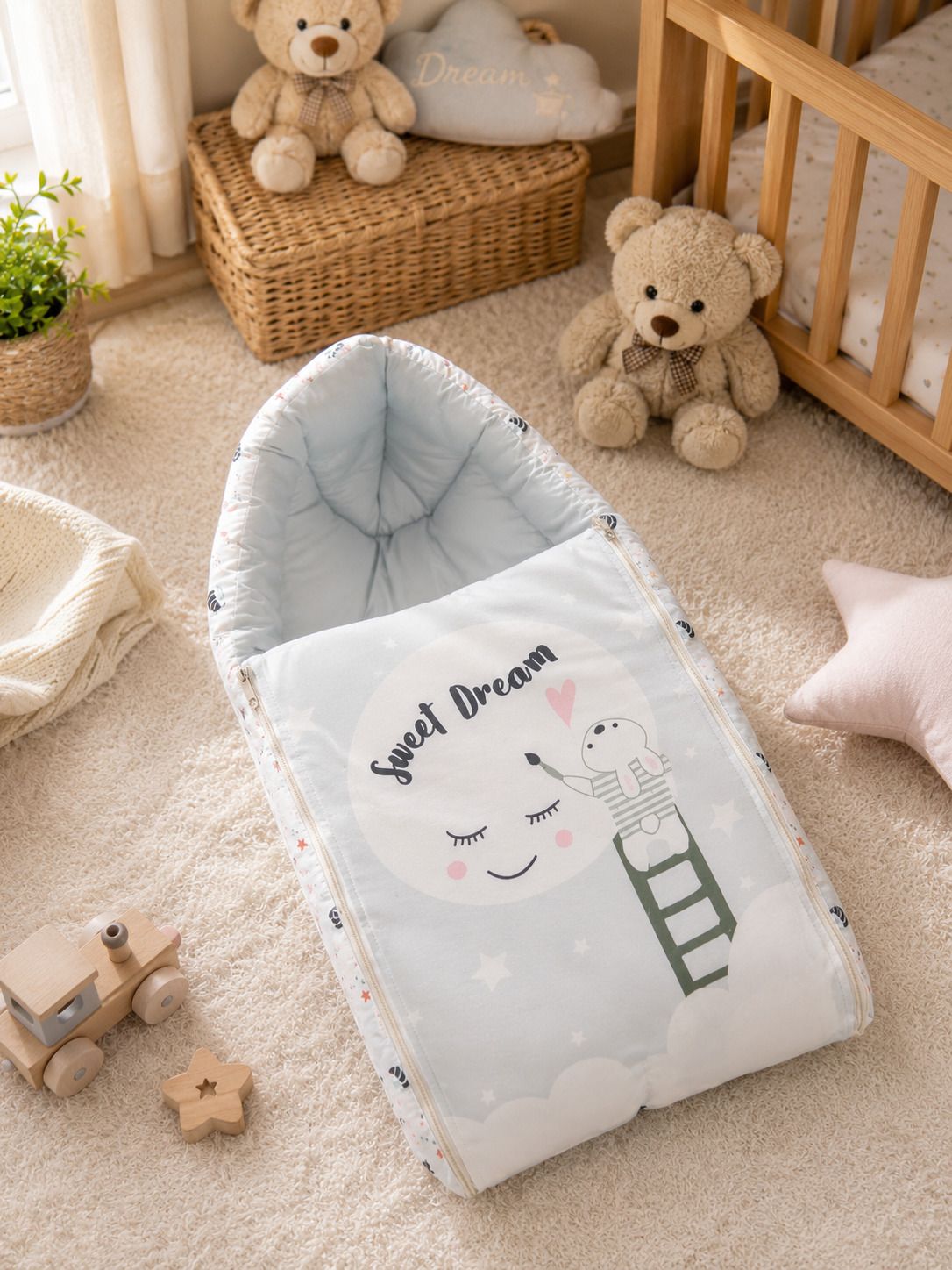 windwarrior 002 Sleeping Bag Crib Baby Nest / Portable Baby Bed / Cocoon Crib-picture-1