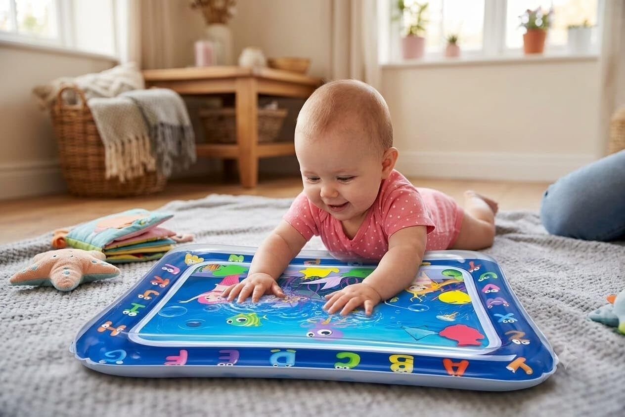 Baby Water Play Mat with ABCD and Mermaid Theme for Kids Learning mat ocean-image-2
