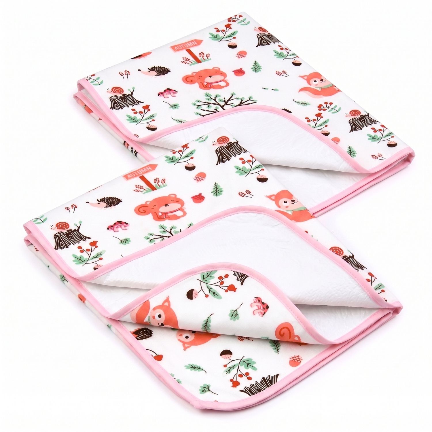Baby Waterproof Cotton Dry Sheet Urine Protector Diaper Changing Mat 0-12 Months Baby Bed Protecting Floral Print-image-8