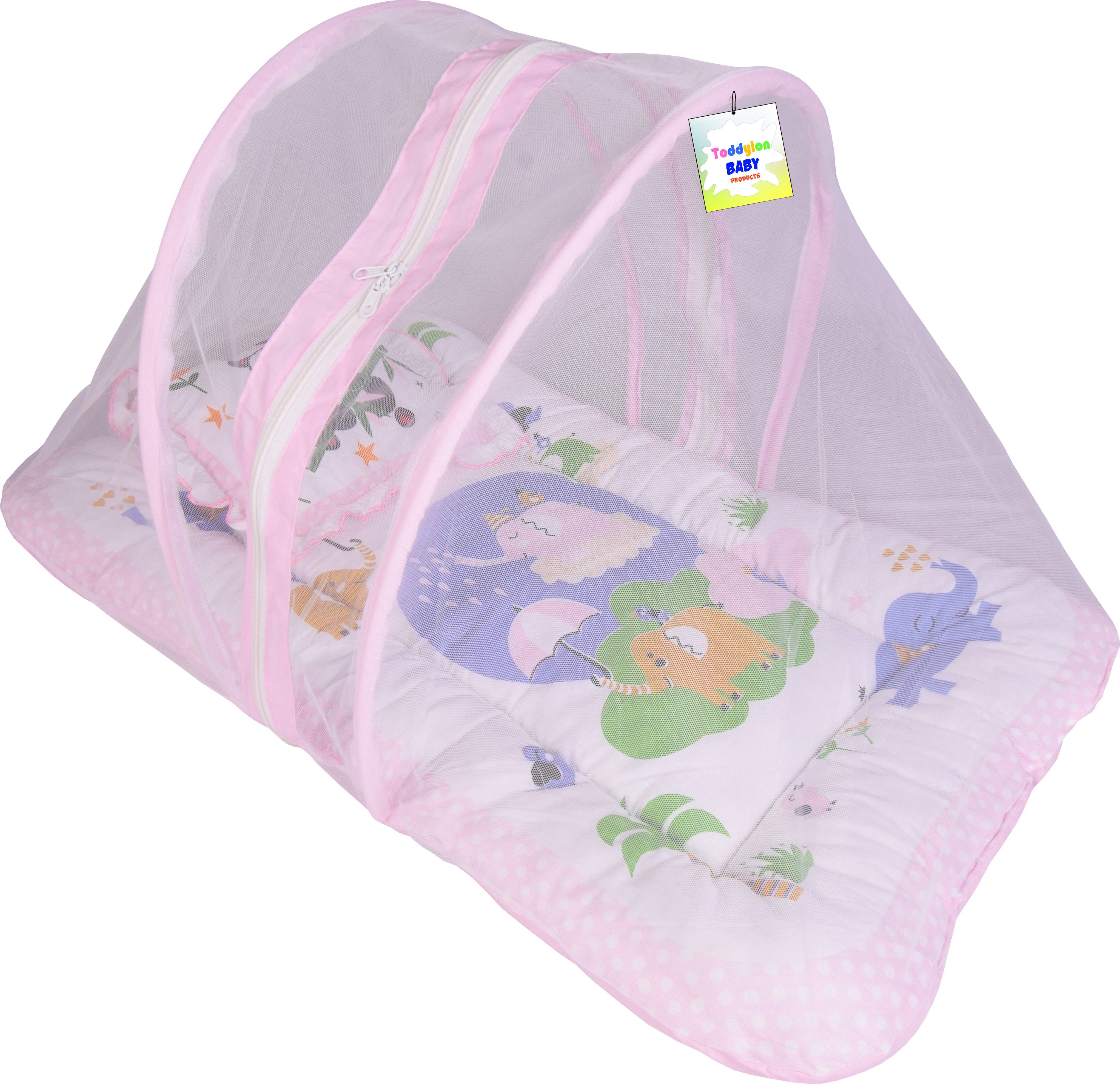 toddylon New Born Baby Printed & Luxury Mosquito Net Bed Cotton Infants Mosquito Net-picture-6