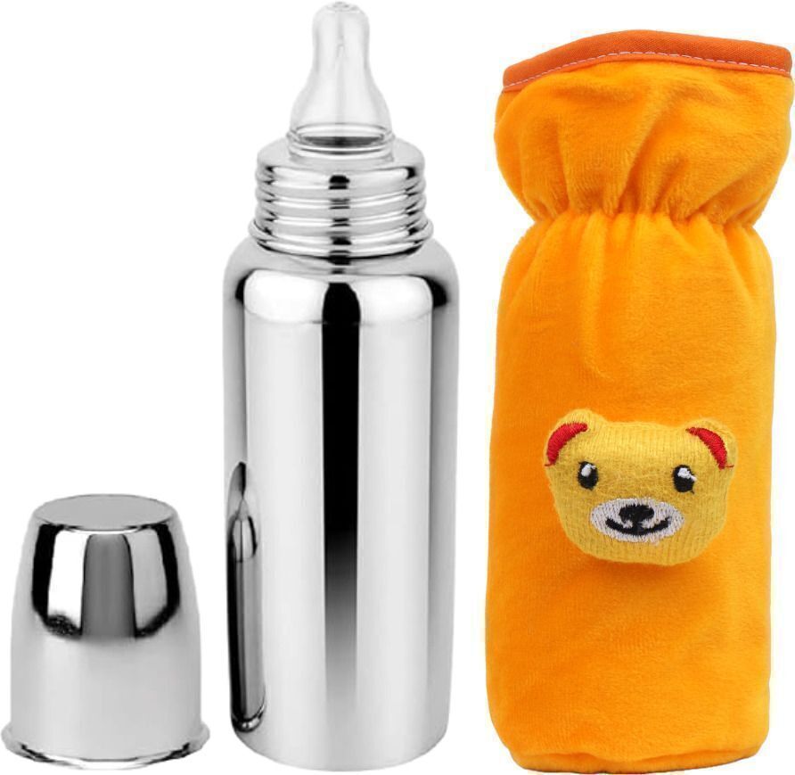 Baby feeding bottle ,BPA Free, Anti-colic, Plastic-Free, 250ml,(Stainless Steel) - 250 ml-image-46