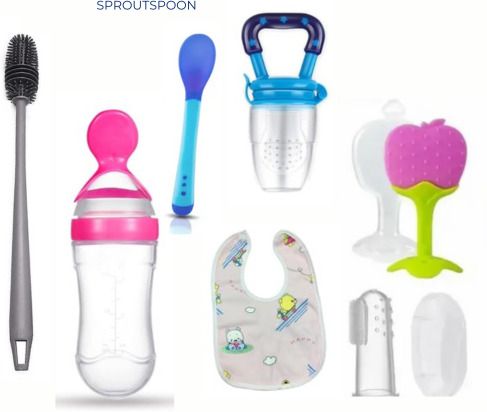 New Born Baby Feeding Utensils Combo - 90 ml-image-42