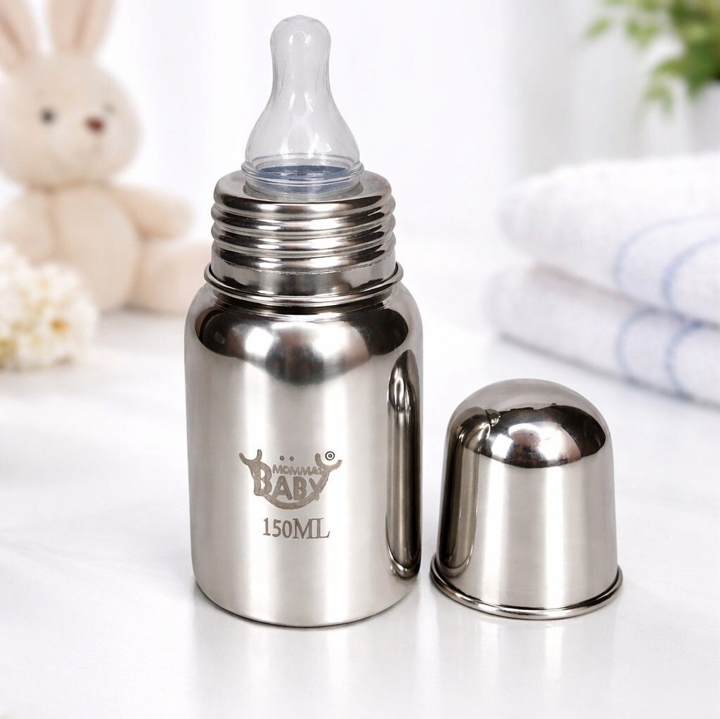 Premium Stainless Steel Baby Bottle - 150 ml-image-9