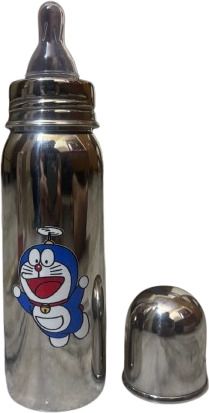 Doremon Baby Feeding Bottle Stainless Steel 250 ml for a Milk/Water feeding - 250 ml-image-13