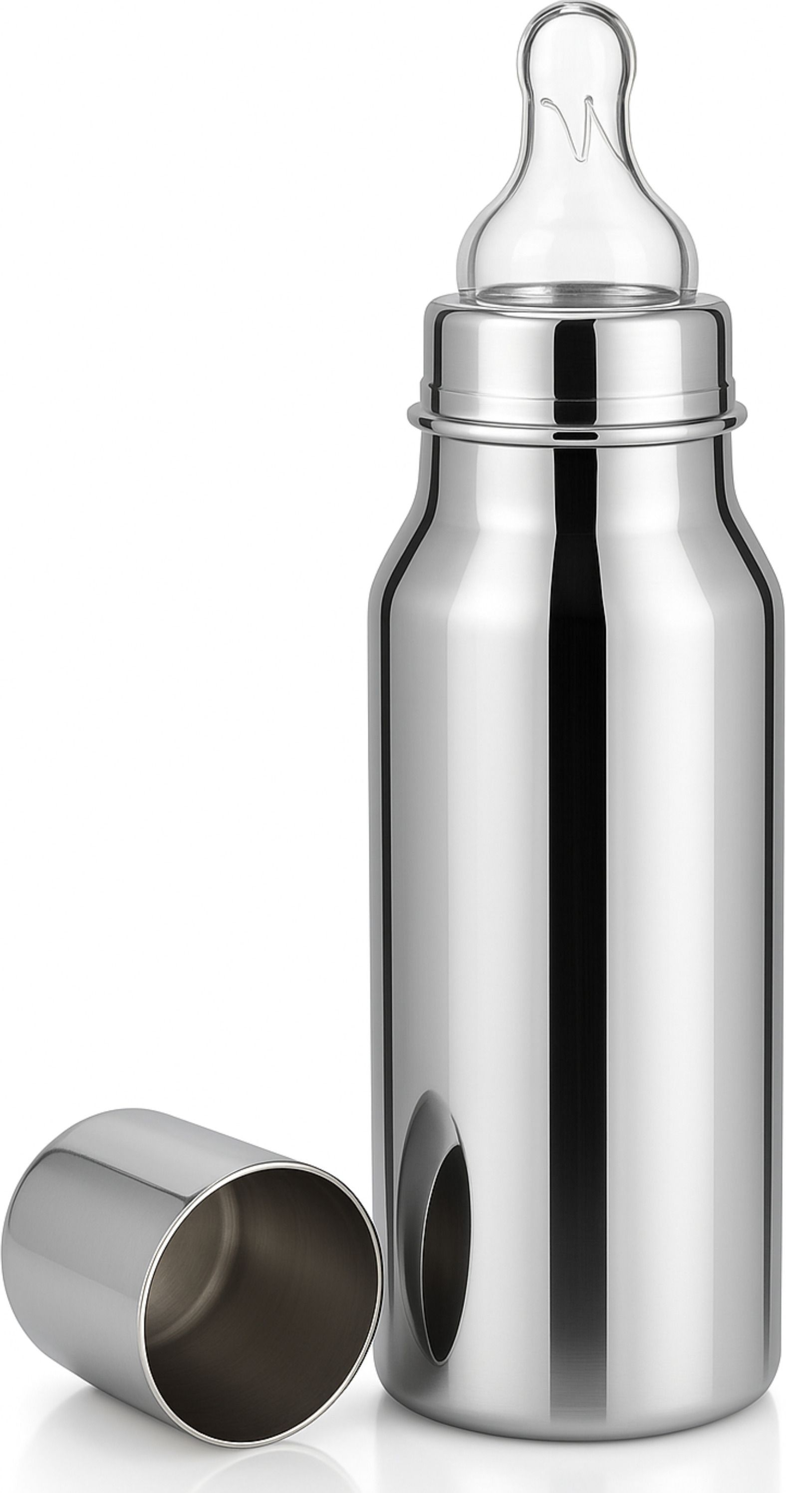 pgd Premium Baby Feeding Bottle Feeder with Silicone Nipple Regular Slim Neck Design - 350 ml-picture-37