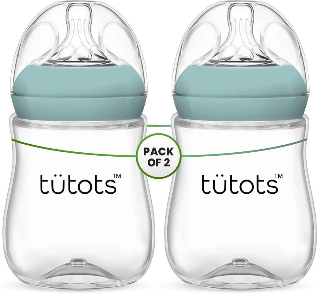 tütots Comfort Anti-Colic Wide Neck BPA Free Baby Bottle with Spiral Nipple Pack of 2 - 250 ml-picture-19