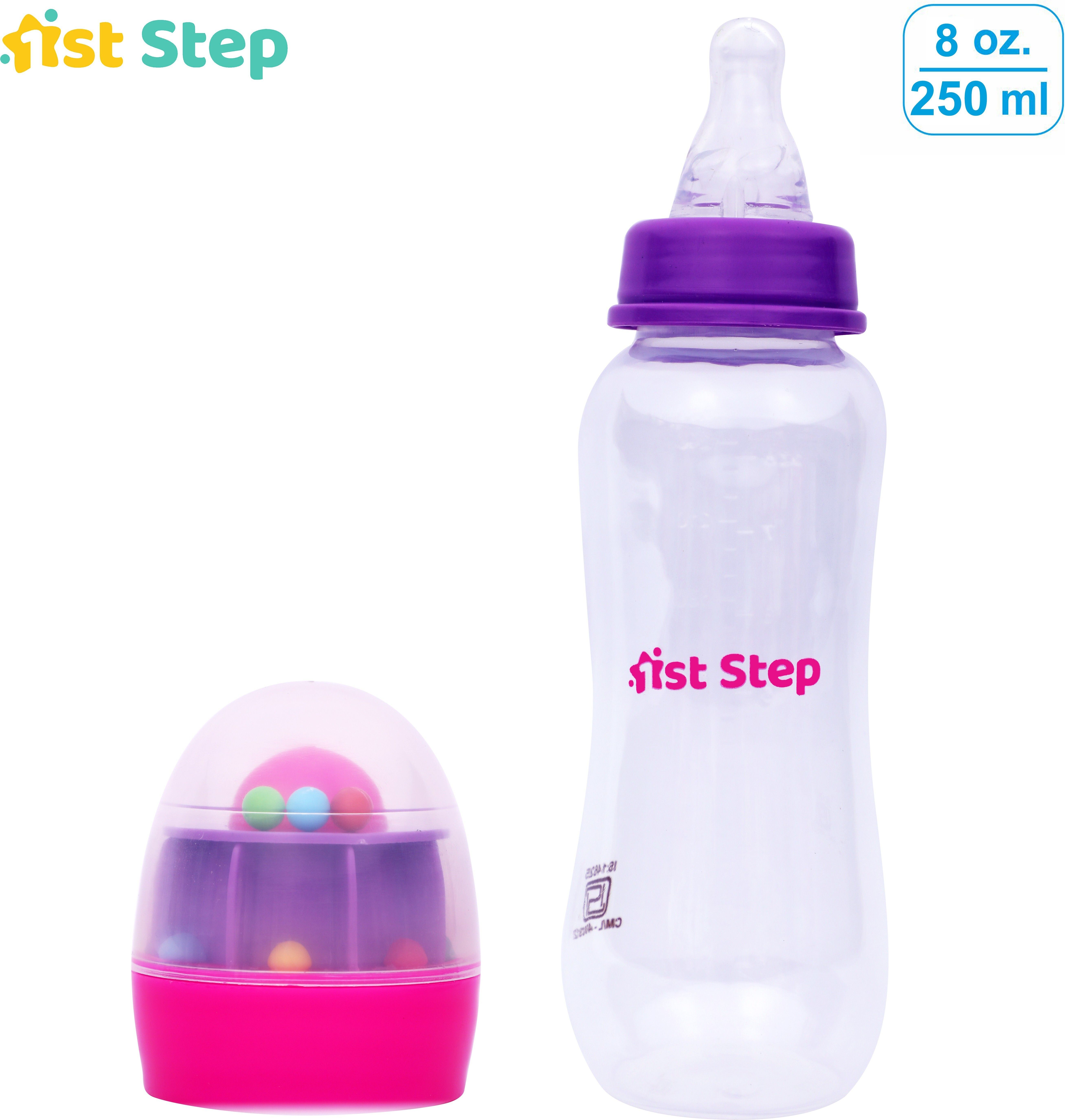1st step 250Ml Feeding Bottle With Rattle Hood - 250 ml-picture-28