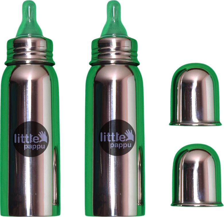 gia creations Stainless Steel Infant Baby Feeding Bottle, BPA Free, Anti-Colic, Plastic-Free - 250 ml-picture-24