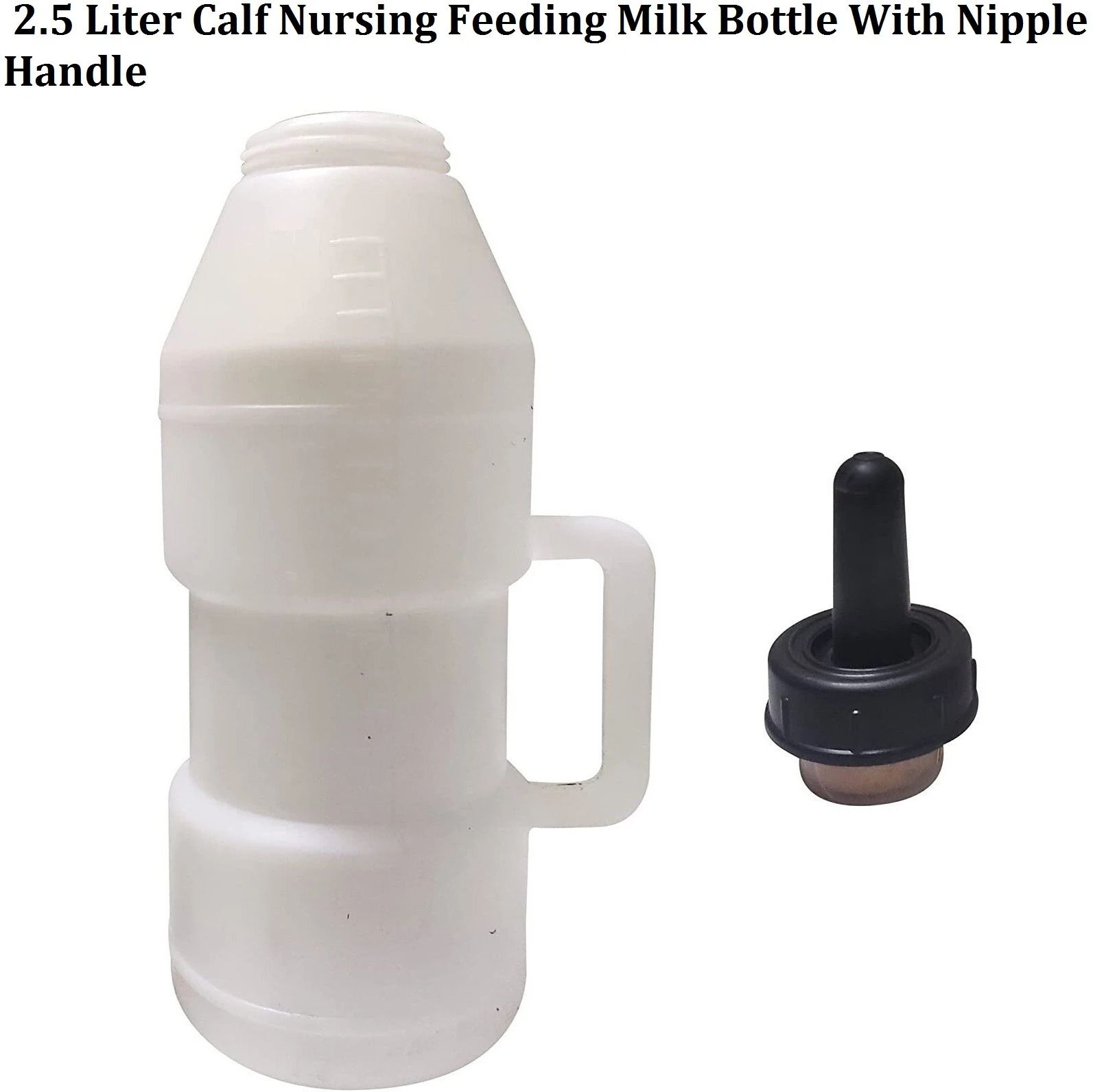awesome store Calf Nursing Feeding Milk Bottle With Nipple Handle - 2500 ml-picture-22