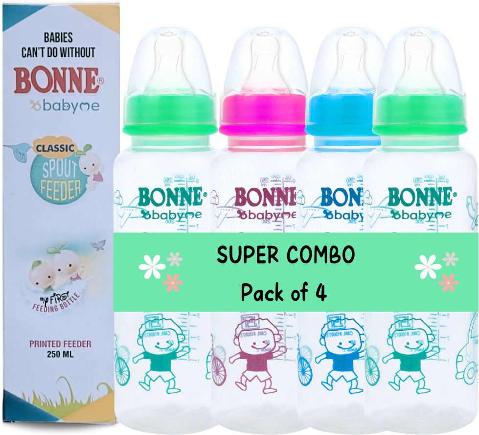 Anti-colic Classic Printed feeding bottle for baby/newborn/Infant, BPA free - 250 ml-image-46