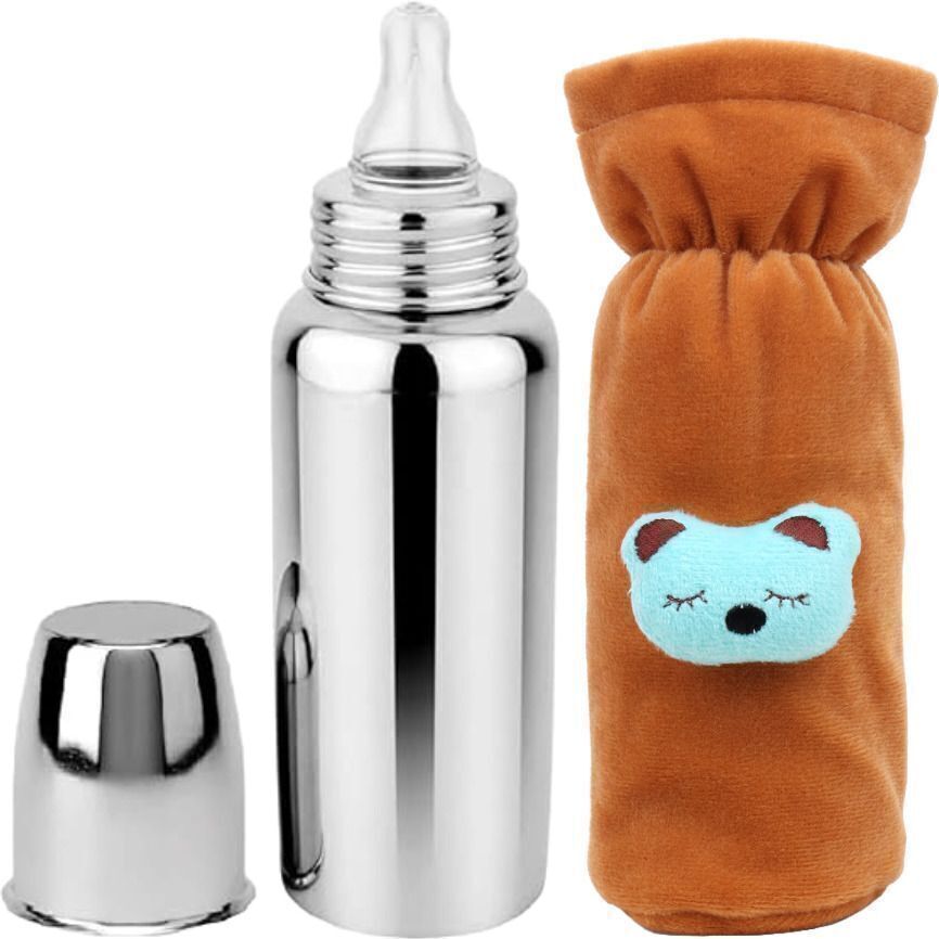Baby feeding bottle ,BPA Free, Anti-colic, Plastic-Free, 250ml,(Stainless Steel) - 250 ml-image-45