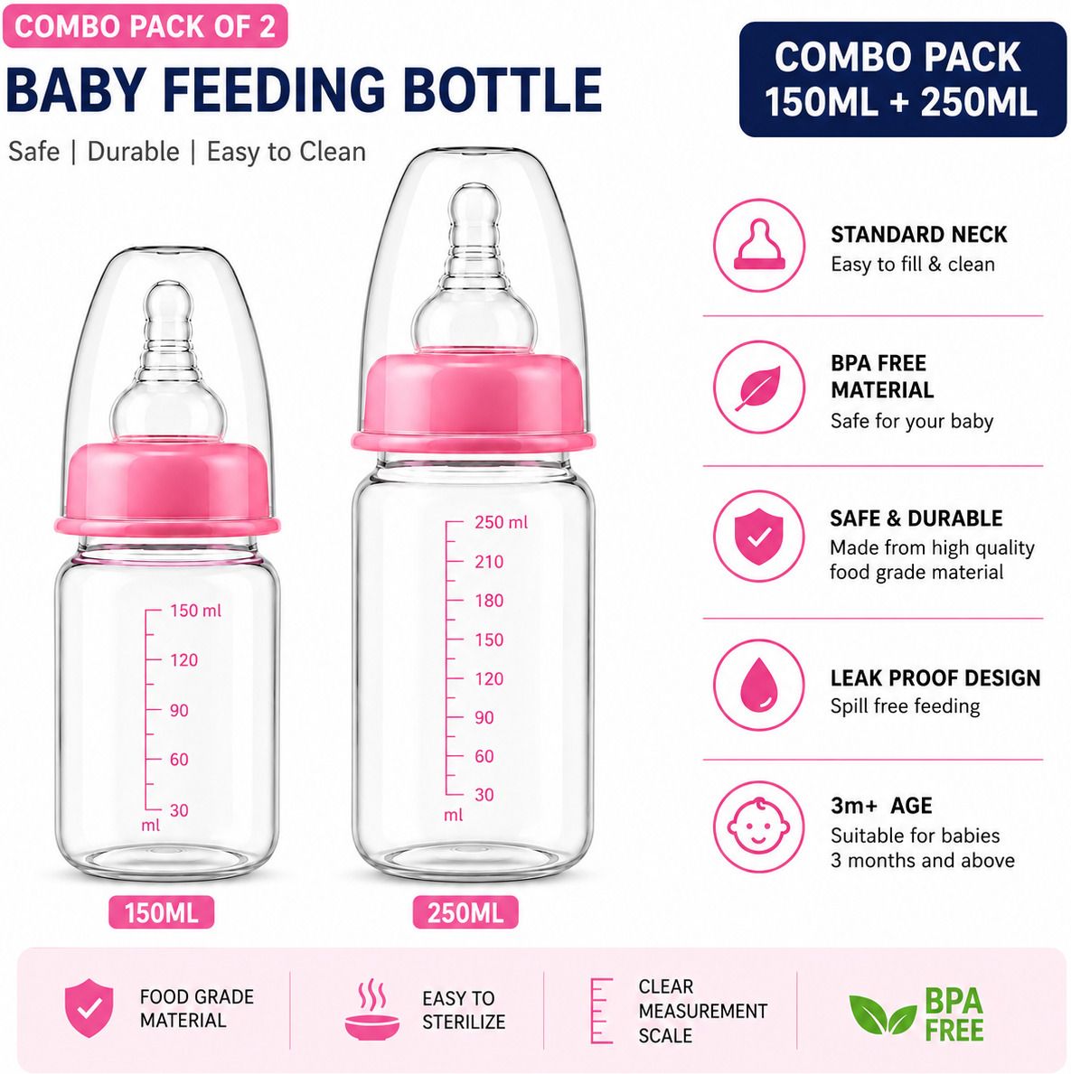 Baby Feeding Bottle - 250 ml-image-7
