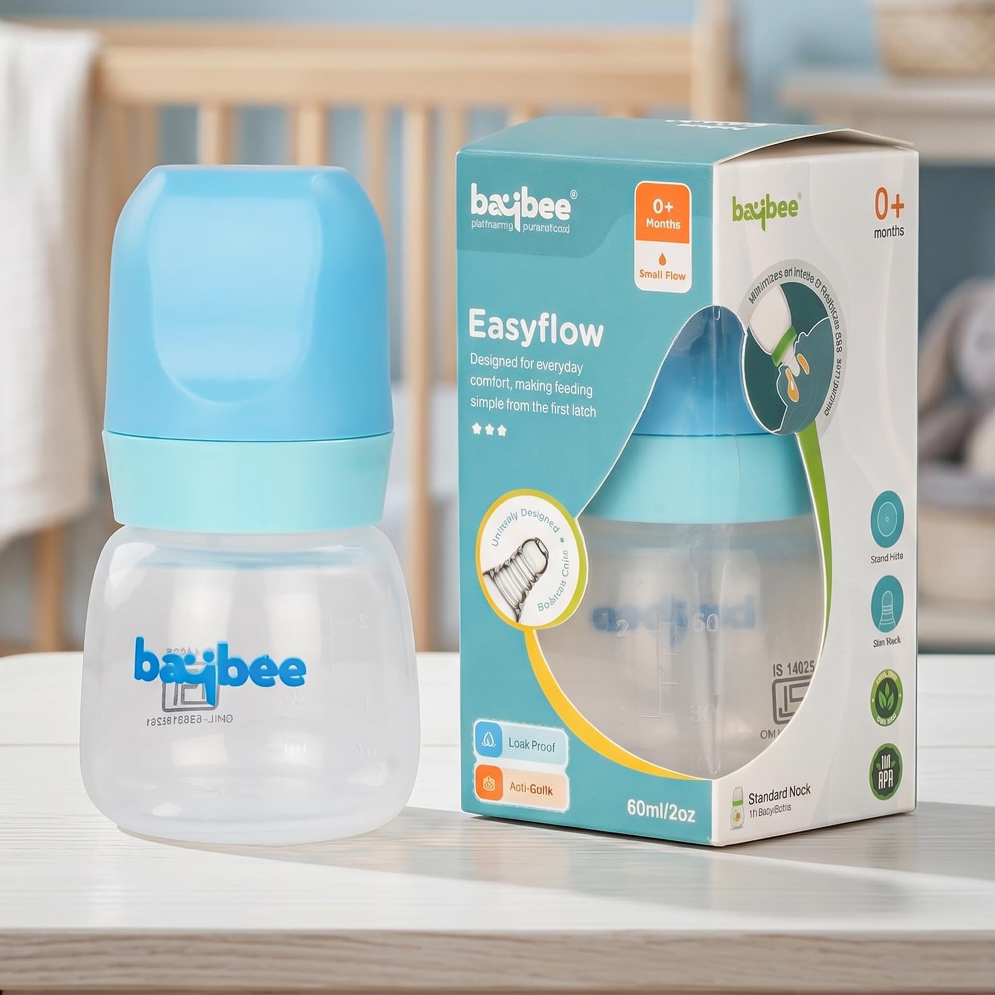 Baby Sipper Bottle with Soft Silicone Straw BPA Free for Baby - 60 ml-image-17