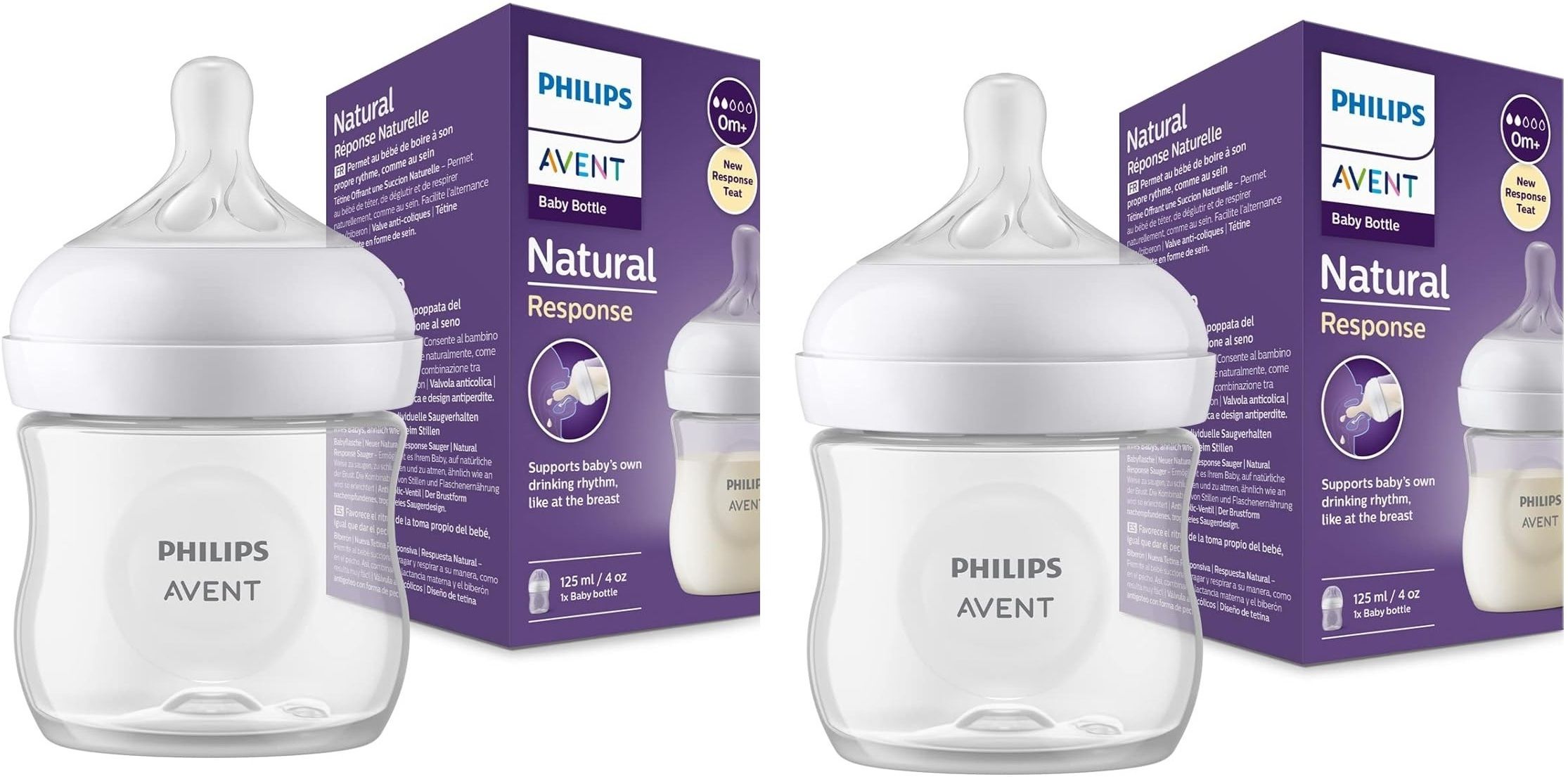 philips avent SCY900/01 NATURAL BOTTLE 0M+ BABY FEEDING BOTTLE (Pack of 2) - 125 ml-picture-42