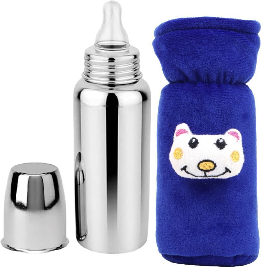 Baby feeding bottle ,BPA Free, Anti-colic, Plastic-Free, 250ml,(Stainless Steel) - 250 ml-image-48