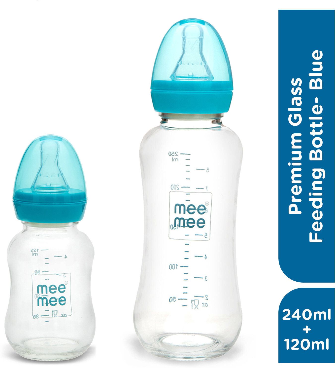 meemee Premium Baby Feeding Bottle with Ultra Soft Flexible Nipple for Babies & Infants - 360 ml-picture-6