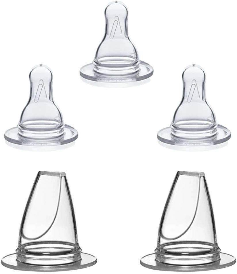 Anti Colic Silicon Nipple with Training Sipper Spout Nipple New Born Flow Nipple