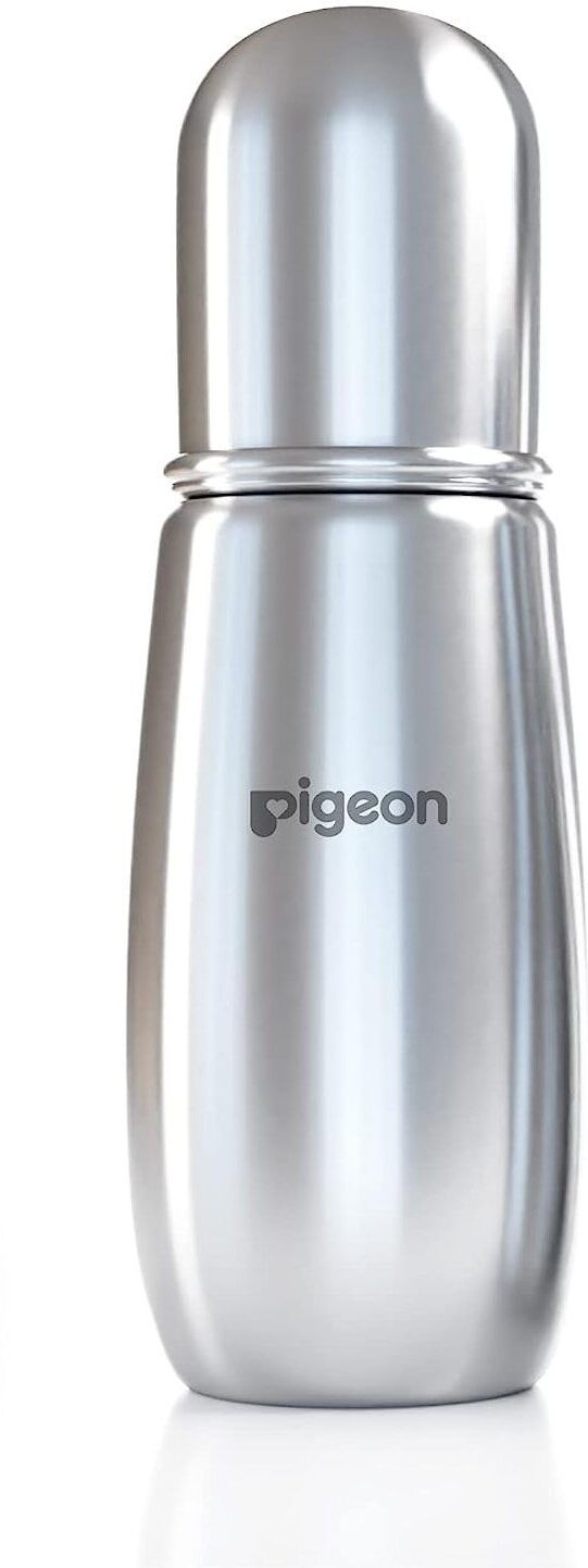 Steel Baby Feeding Bottle for Kids Rust Free Stainless Steel - 220 ml