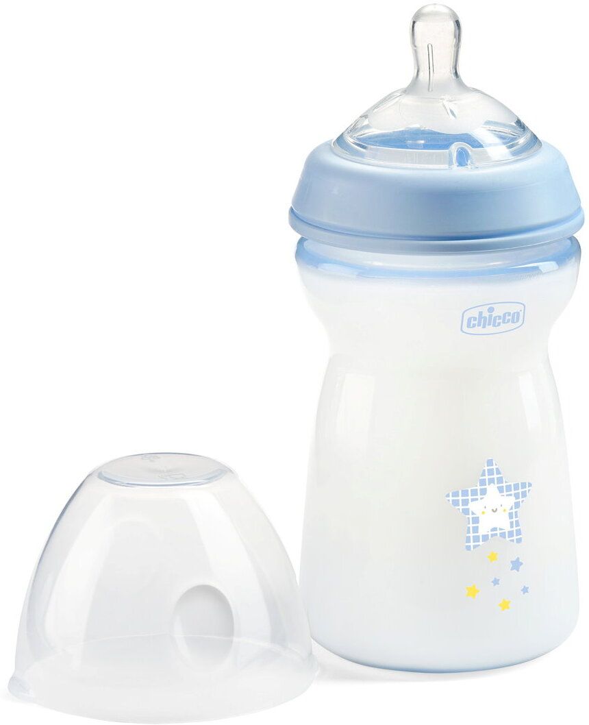 Natural Feeling Feeding Bottle (330ml, Slow) (Blue) - 330 ml-image-41