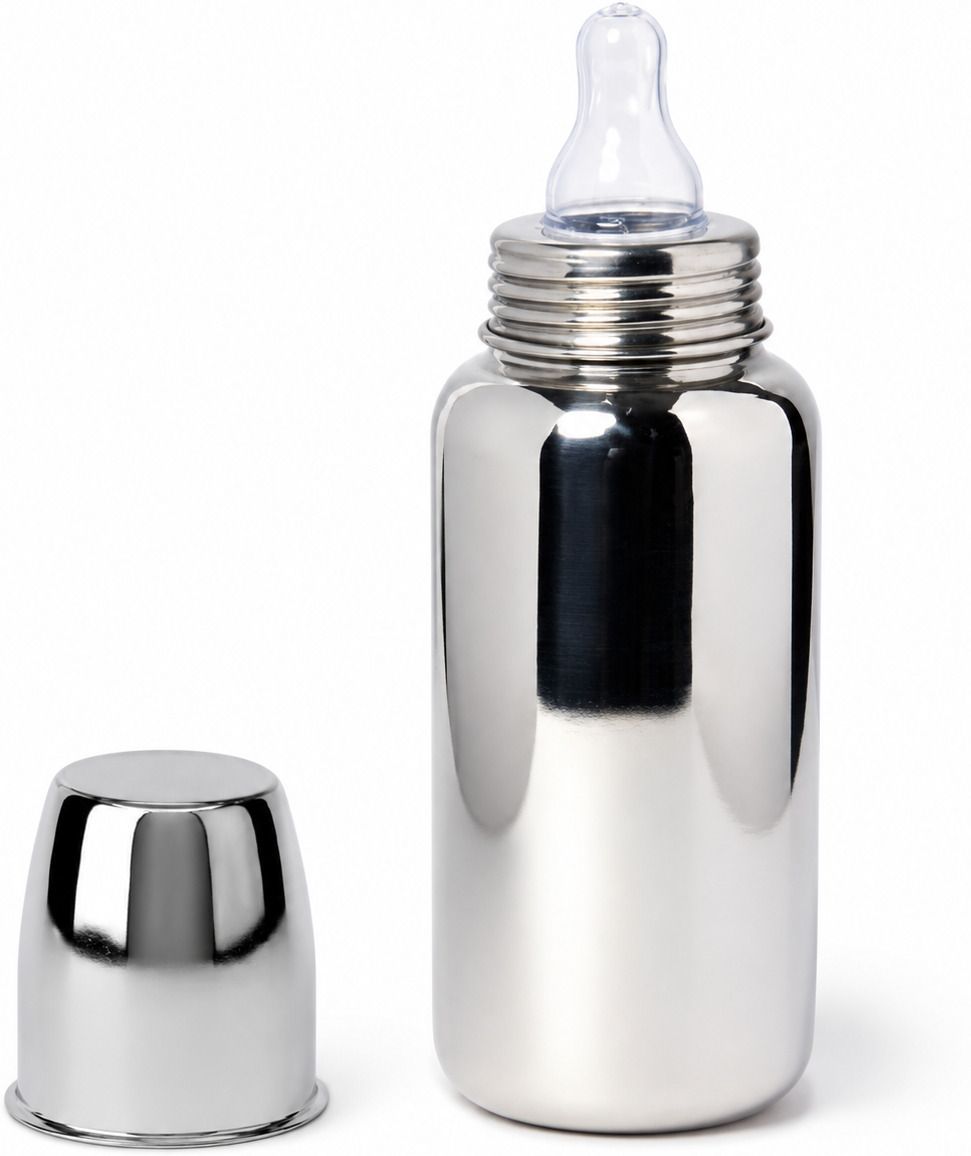 bachpan 304 Stainless Steel Baby Feeding Bottle - BPA Free Anti Colic - 250 ml-picture-42