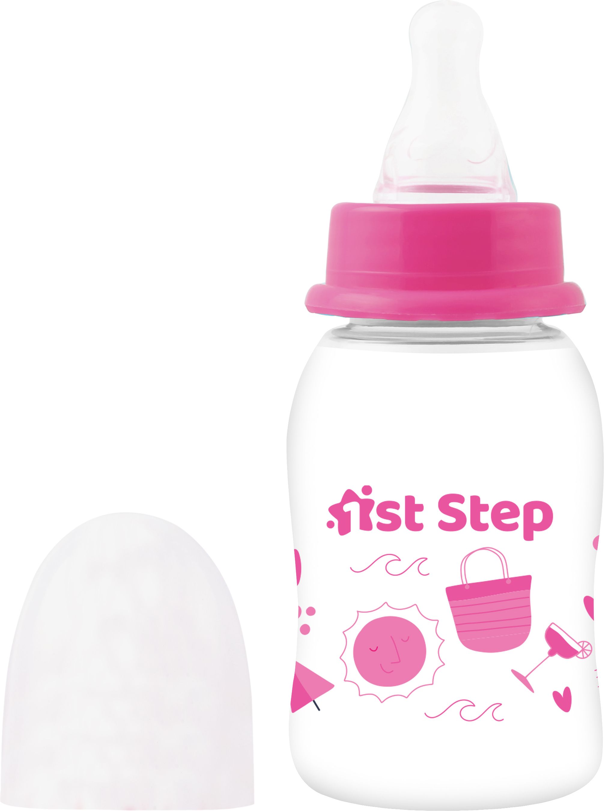 1st step BPA Free Baby Feeding Bottle with Anti-Colic Nipple for Infants - 125 ml-picture-26