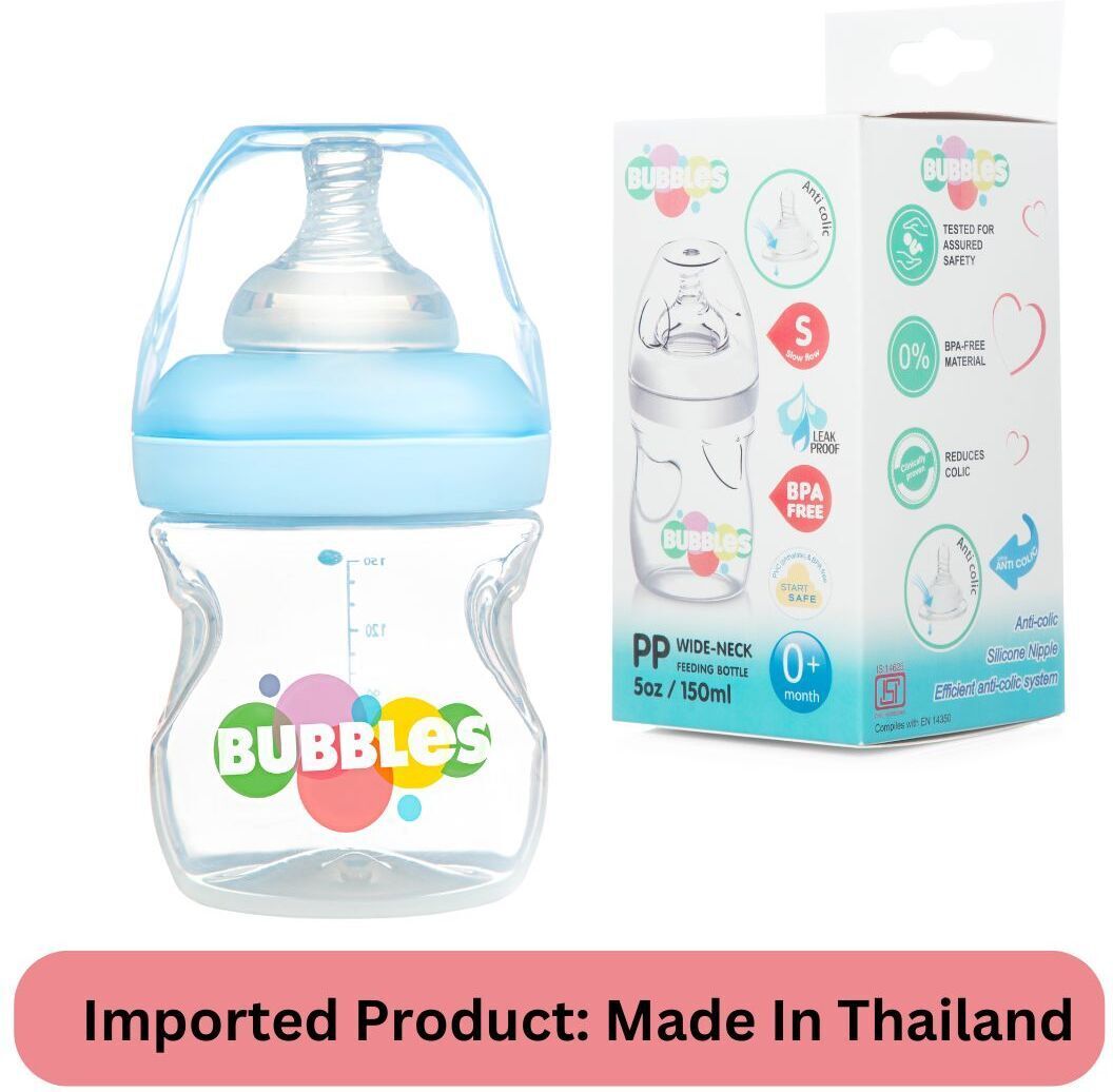 Comfort Anti-Colic Wide Neck BPA Free Baby Bottle with Silicon Nipple - 150 ml-image-18