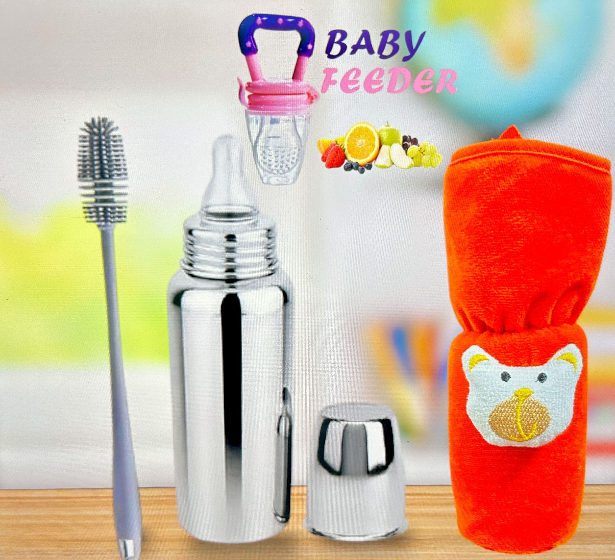 cleomax Stainless steel Baby feeding Milk bottle - 250 ml-picture-15