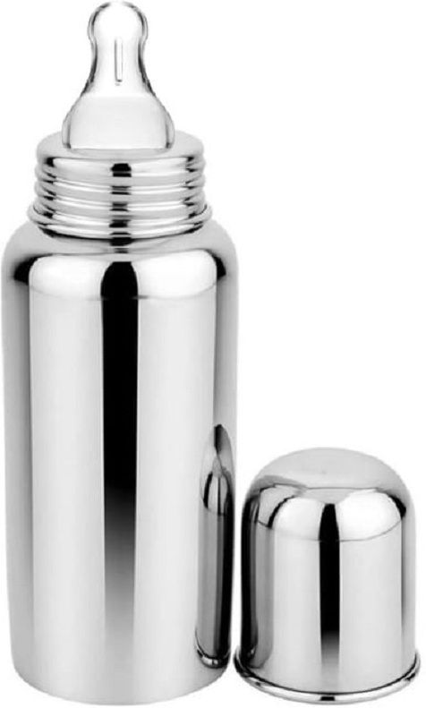 Stainless Steel Baby Bottle for Milk and Water Feeding - 250 ml-image-49