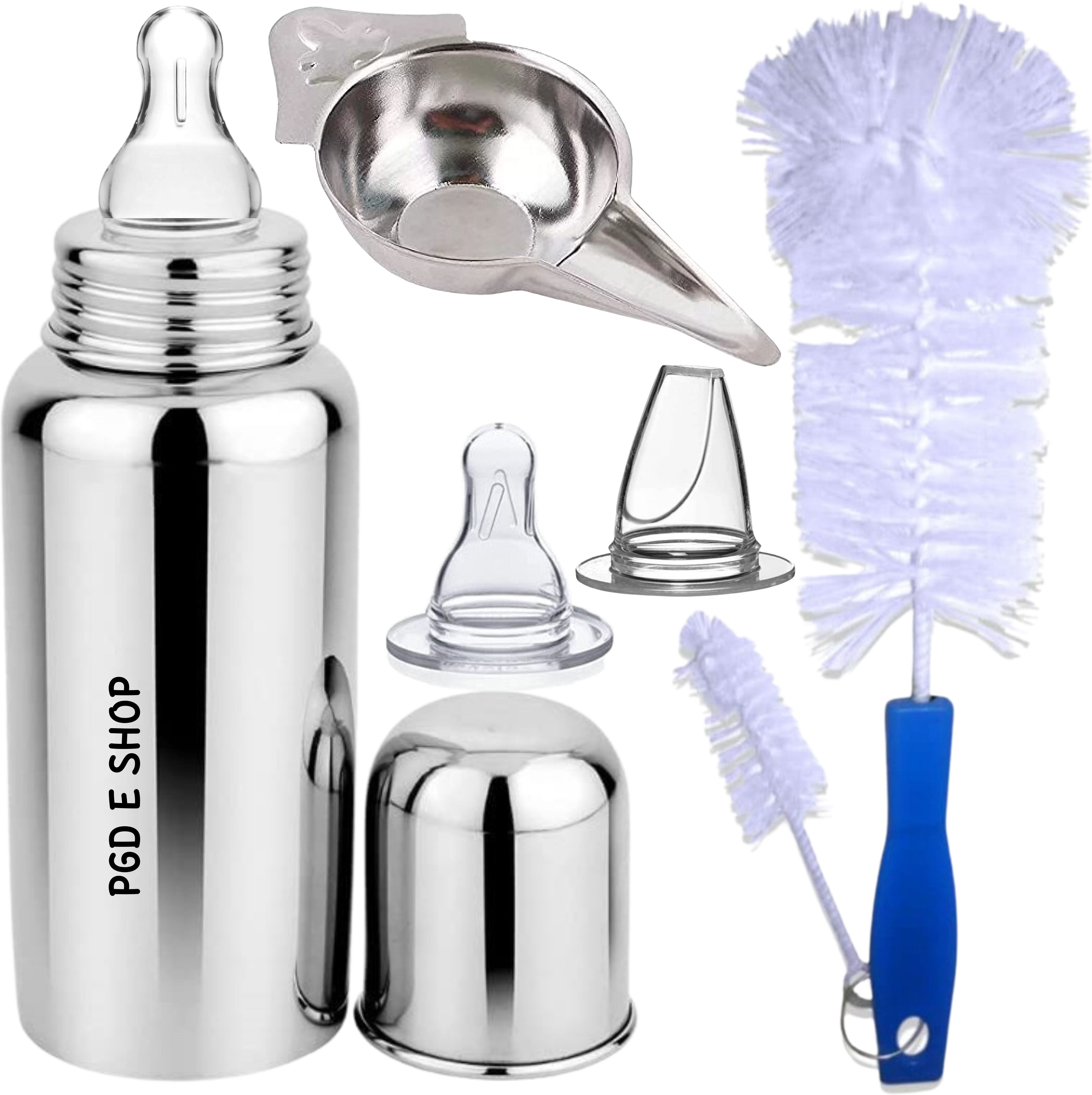 pgd Baby Milk Water Feeding with Cleaning Brushes,Paladai & Nipples - 300 ml-picture-12