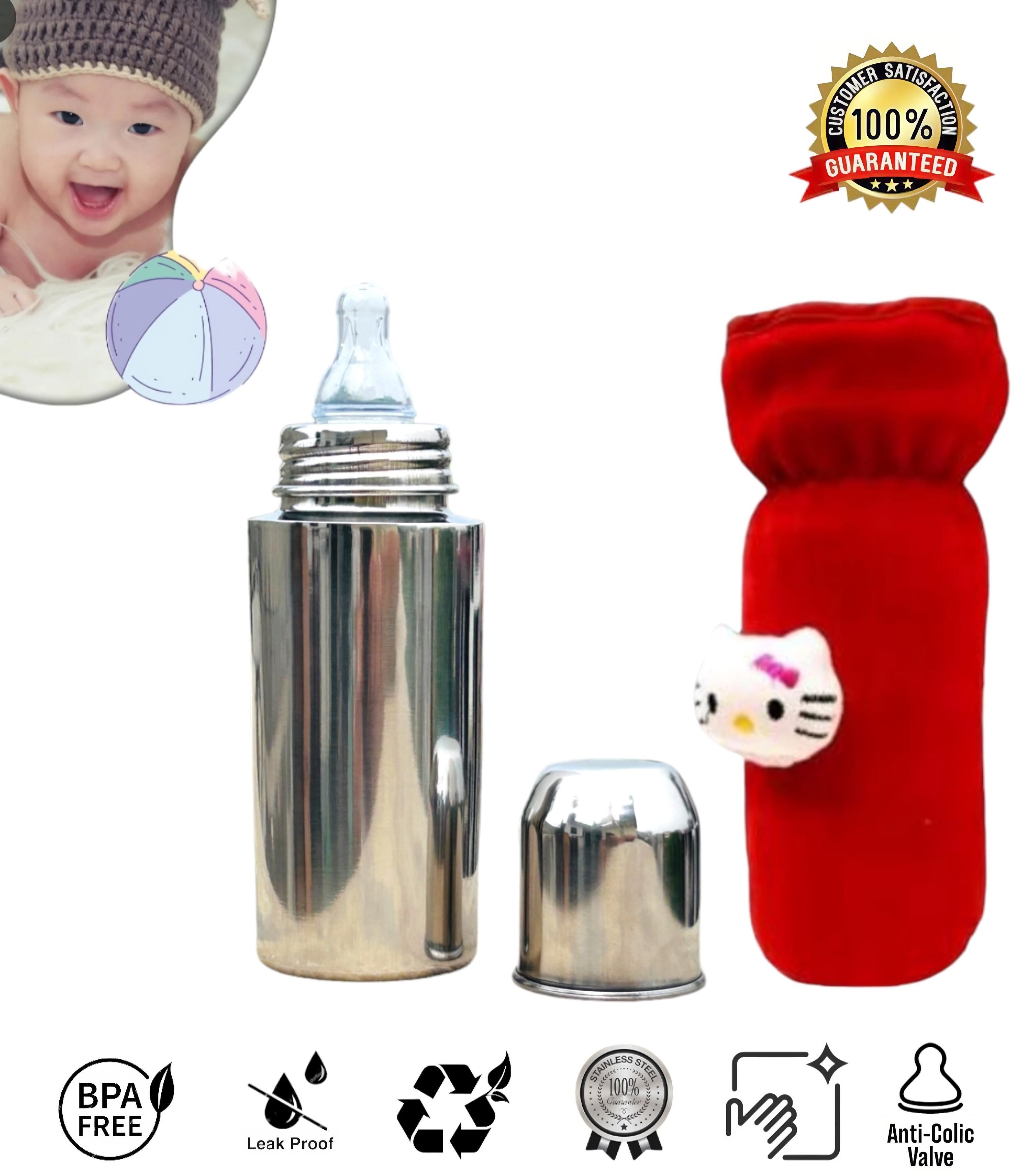 rrr enterprises Baby feeding milk bottle - 250 ml-picture-28