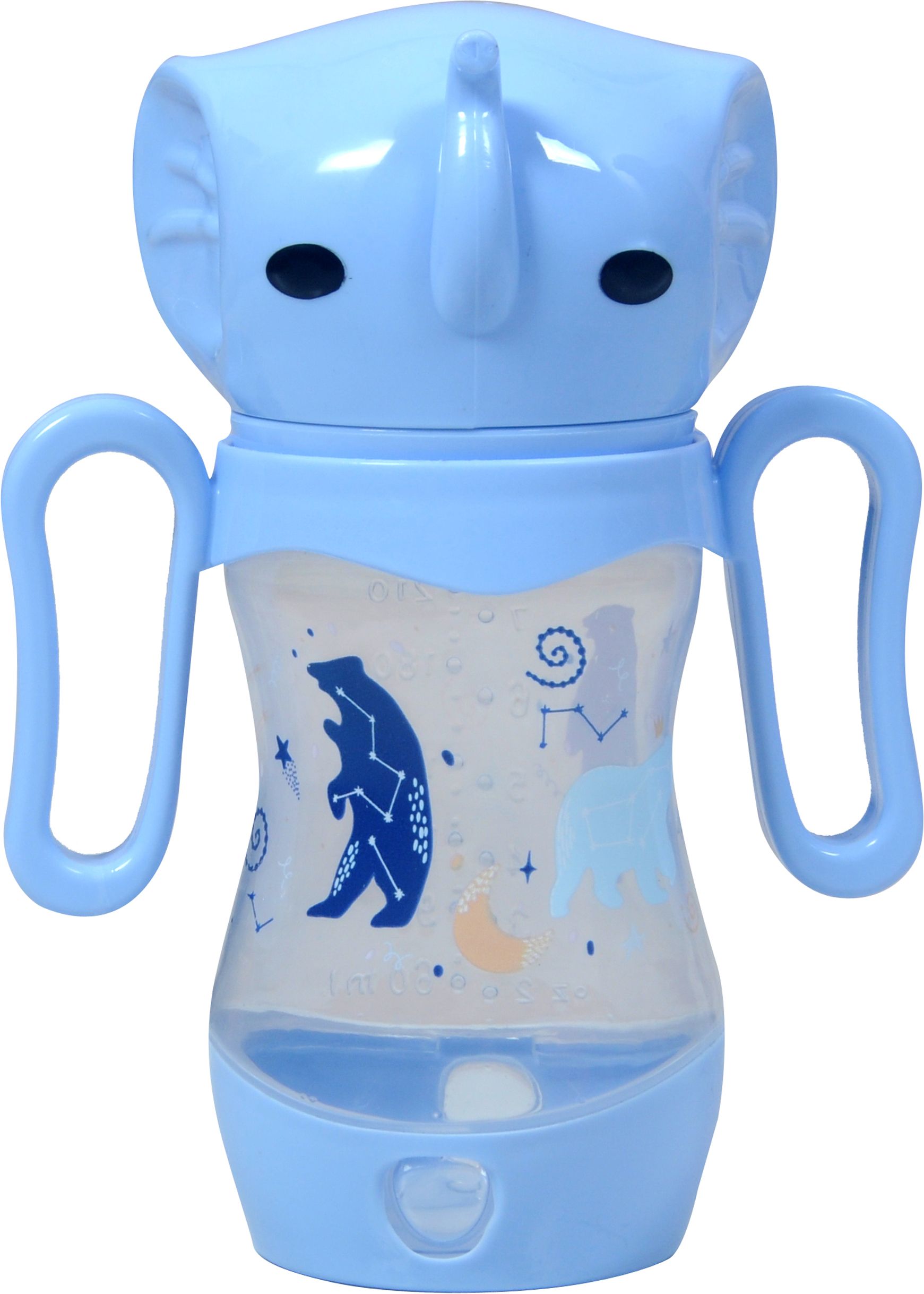 Elephant sap Feeding Bottle with handle and Pictures of wild animals on bottle - 210 ml-image-29
