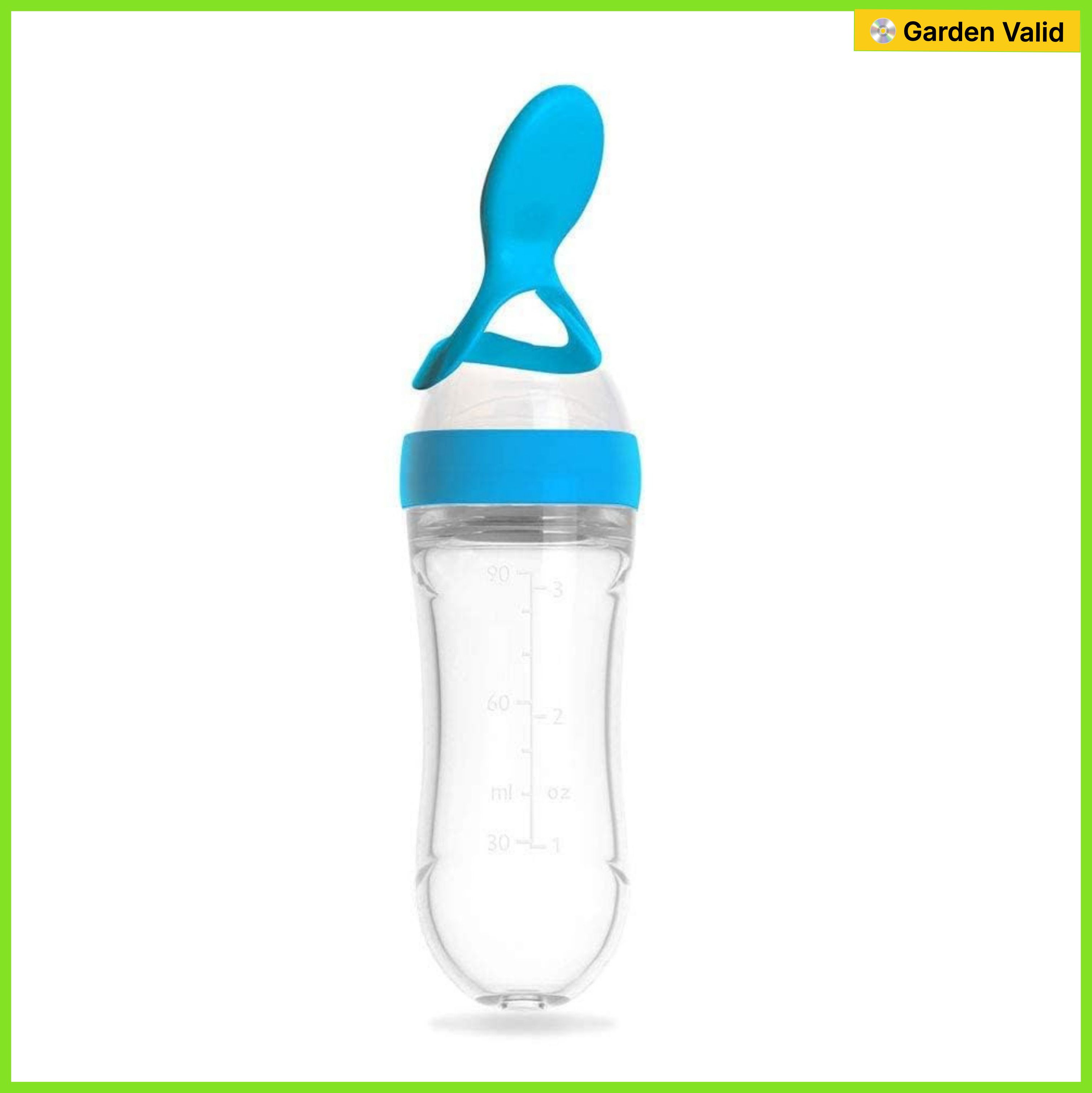 bubblino Squeeze Silicone Baby Spoon Feeder Bottle, BPA-Free,Cereal Feeder (Blue, 90 ml) - 90 ml-picture-46