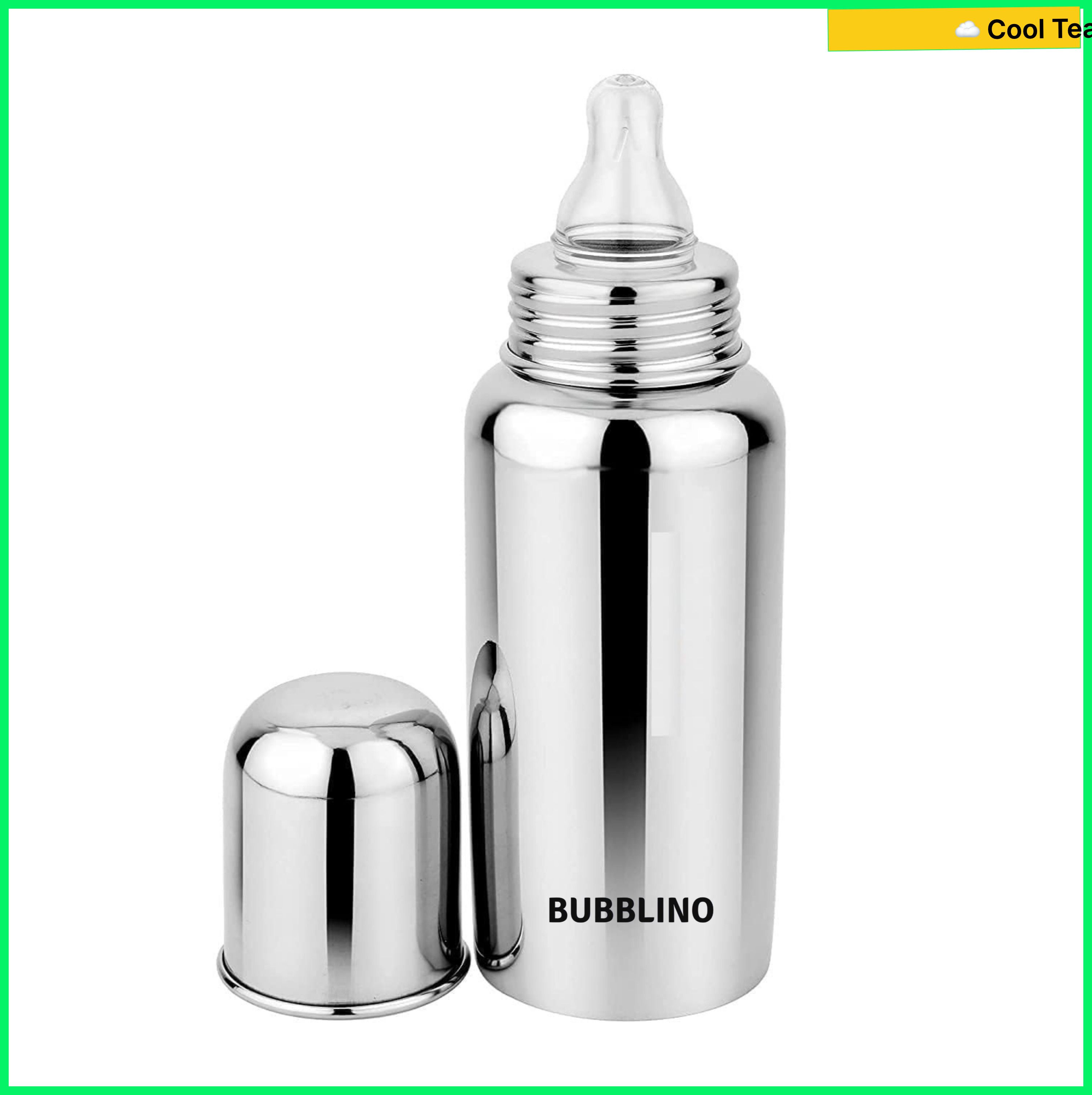 bubblino Premium Stainless Steel Baby Feeding Bottle | 03+Months - 240 ml-picture-38