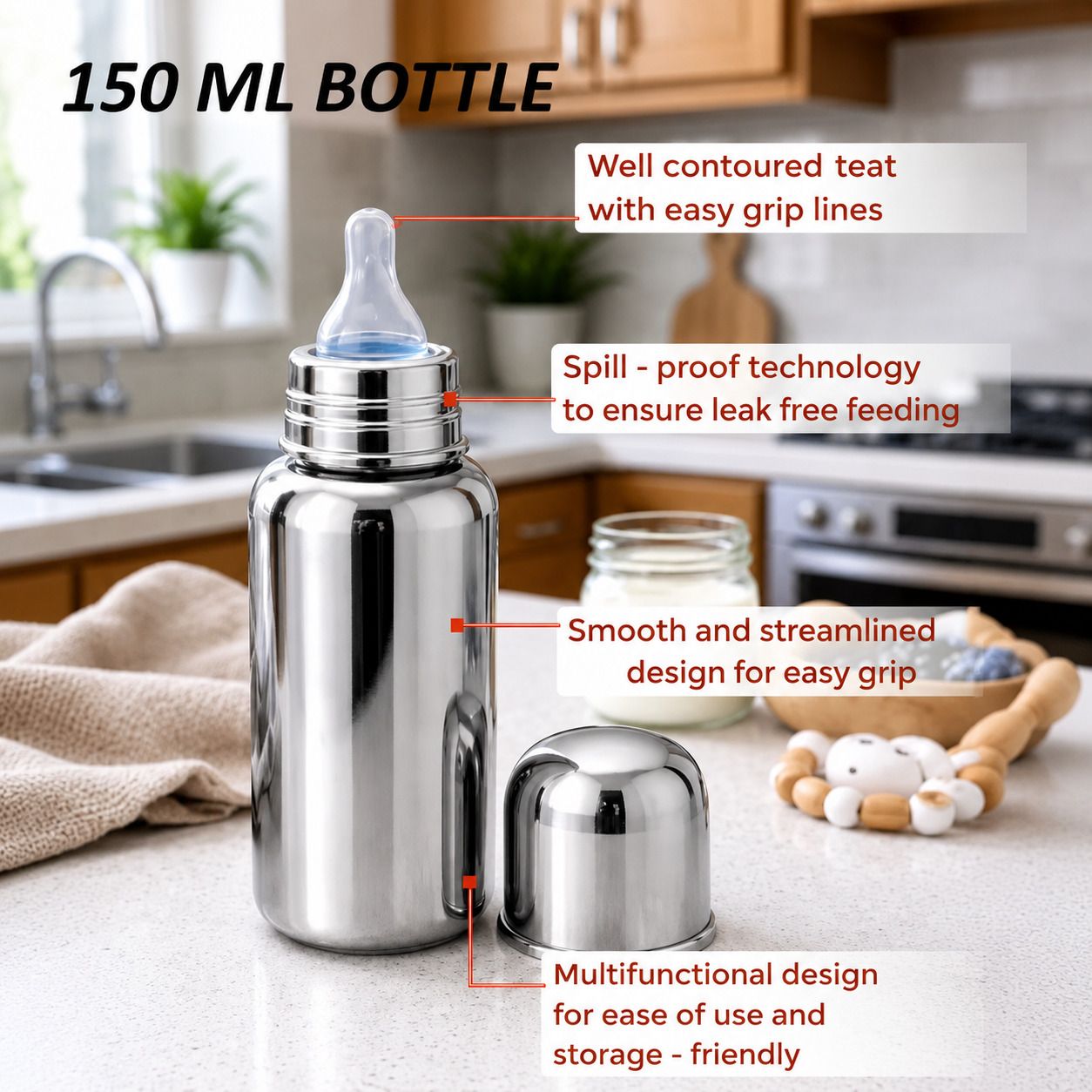 Baby Feeding Bottle - 150 ml-image-10