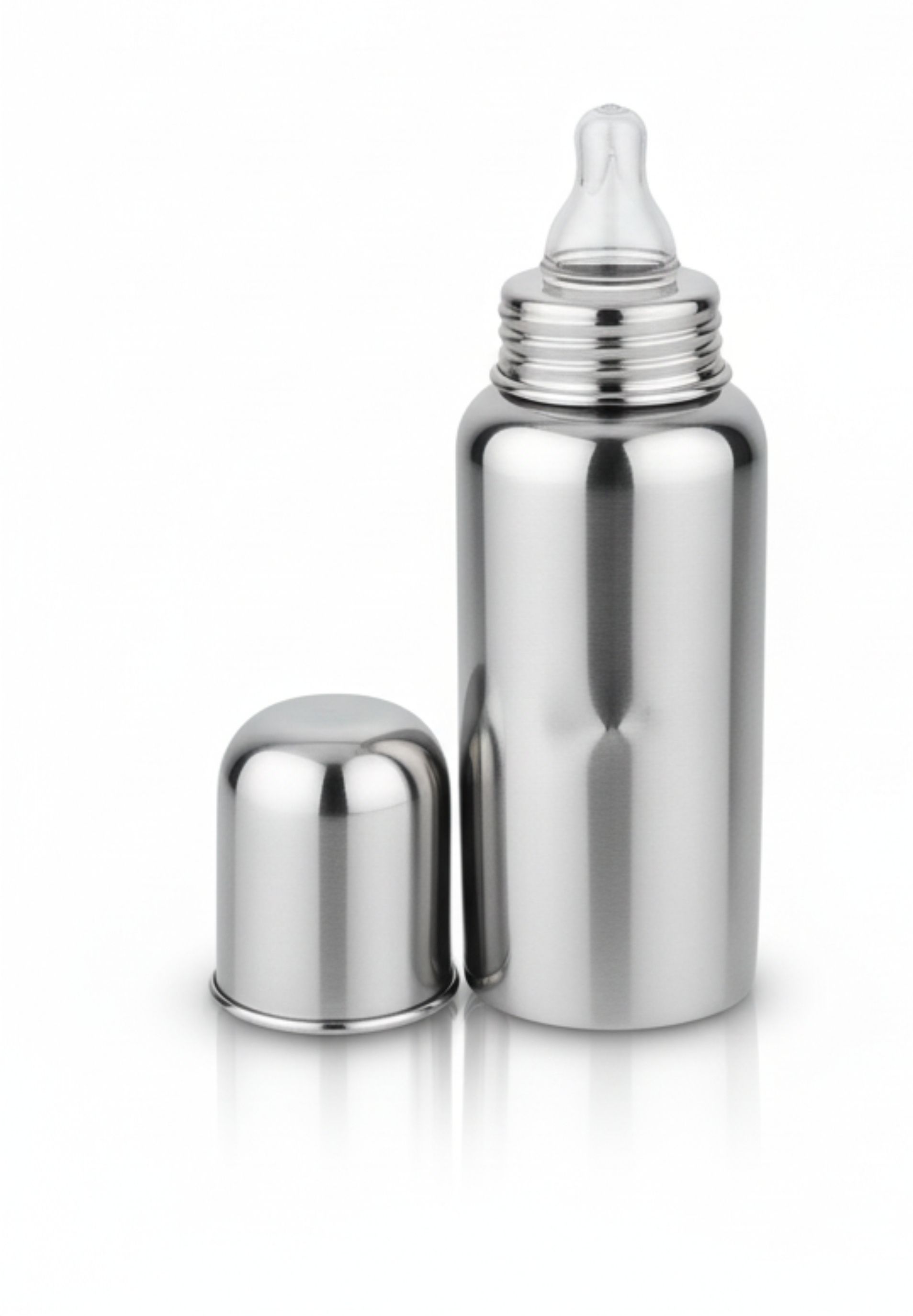 fzaana Steel Baby Feeding Bottle for Milk and Baby Drinks Zero Plastic No Leakage with - 240 ml-picture-12