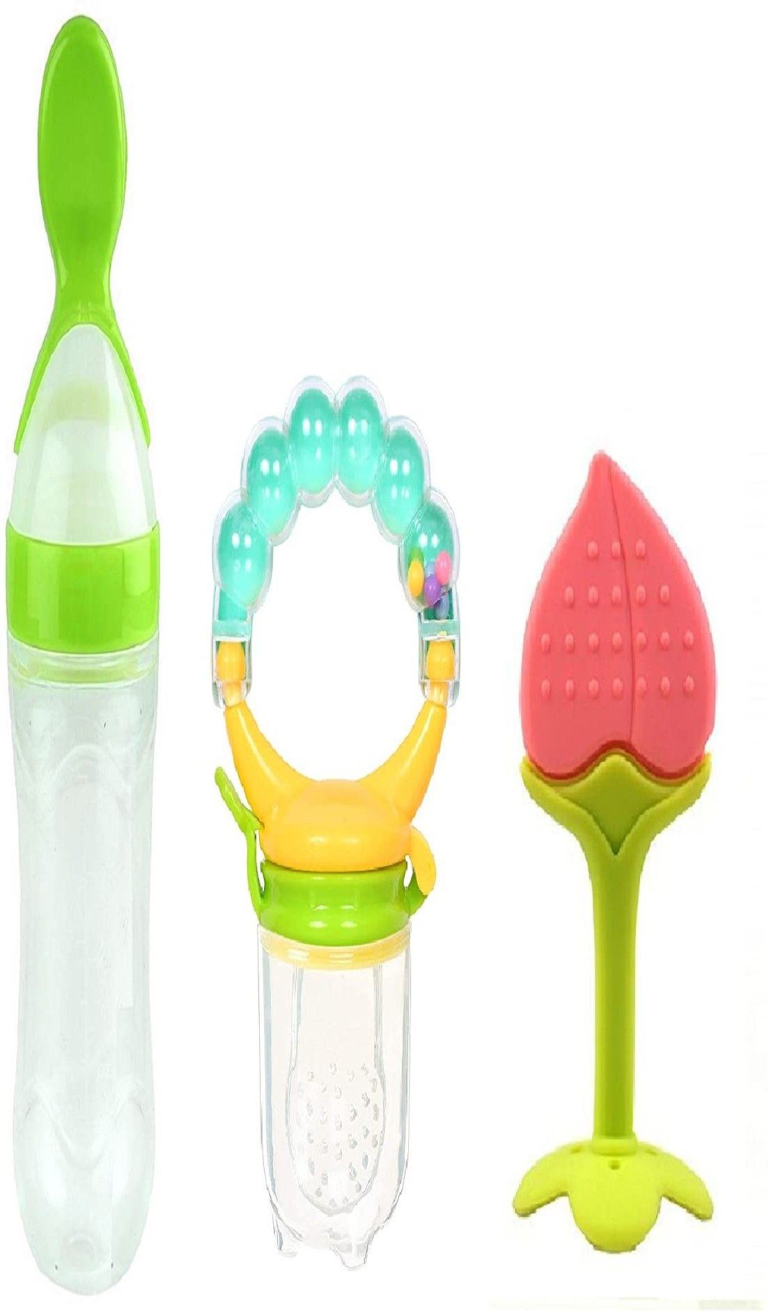 child chic Baby Silicone Bottle & Rattle Fruit Food Feeder & Fruit Teether - 90 ml-picture-11