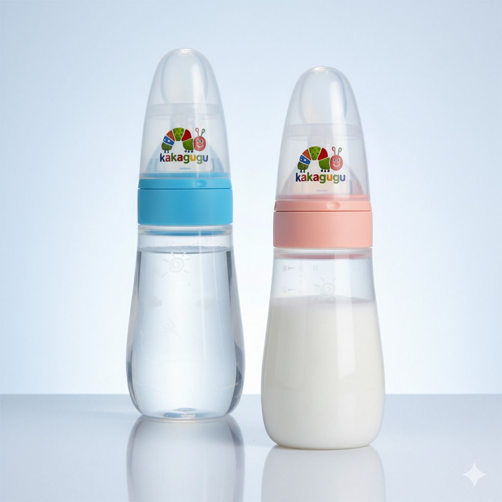 premium Soft Silicone spoon feeder bottle with measurement markings, 100% safe - 500 ml-image-28