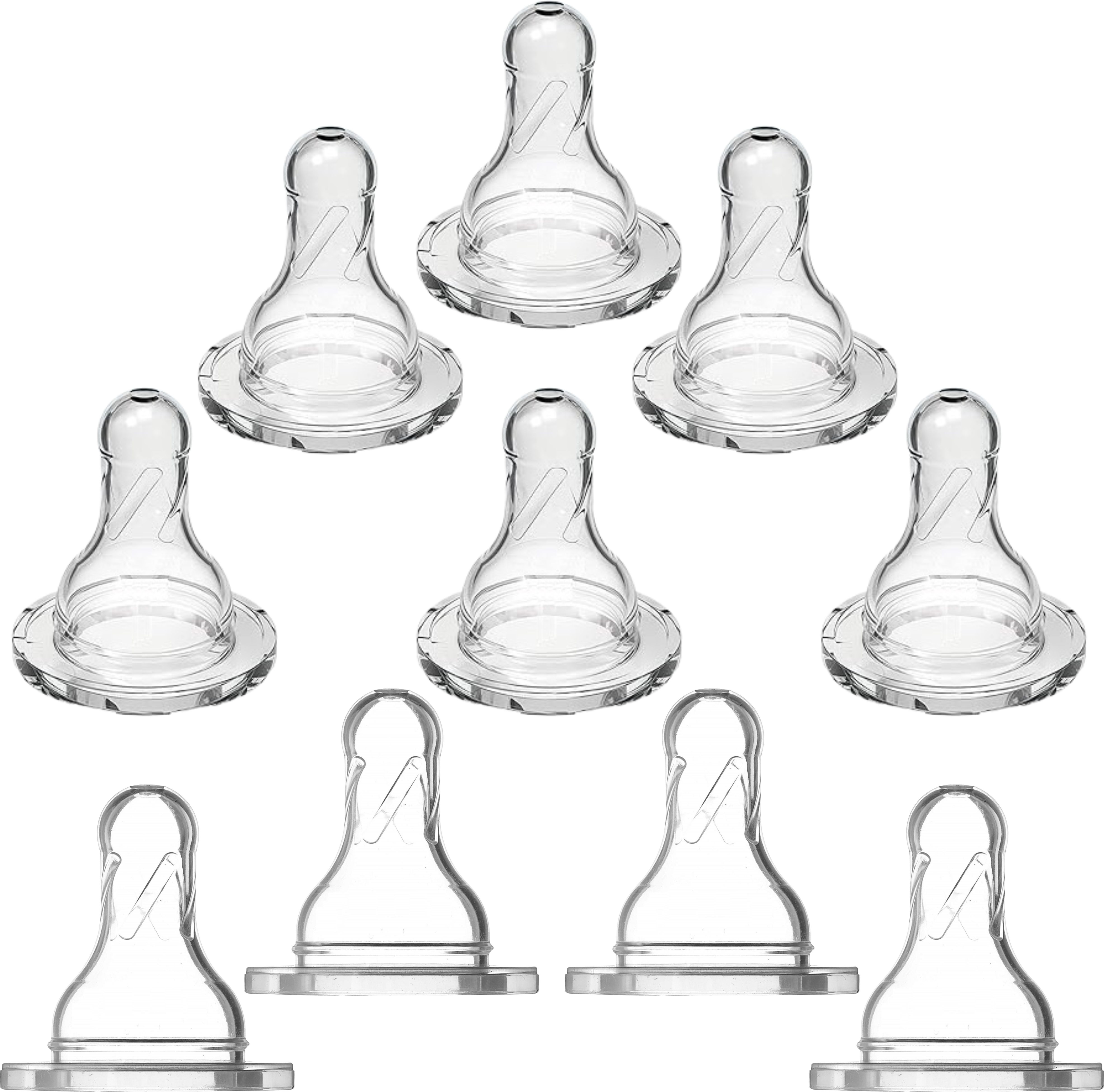Premium Silicone Nipple Soft Gentle Natural Feel Liquid Anti-Colic Leak-Proof Variable Flow Nipple-image-21